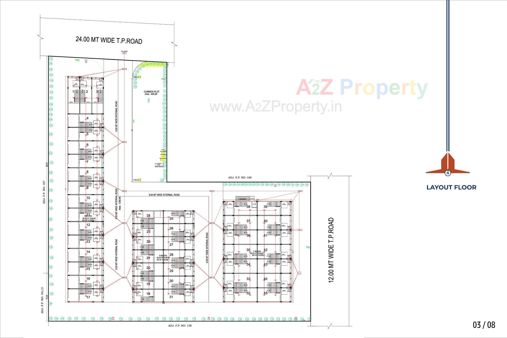 Layout of real estate project Satkar Industrial Park located at Kathwada, Ahmedabad, Gujarat