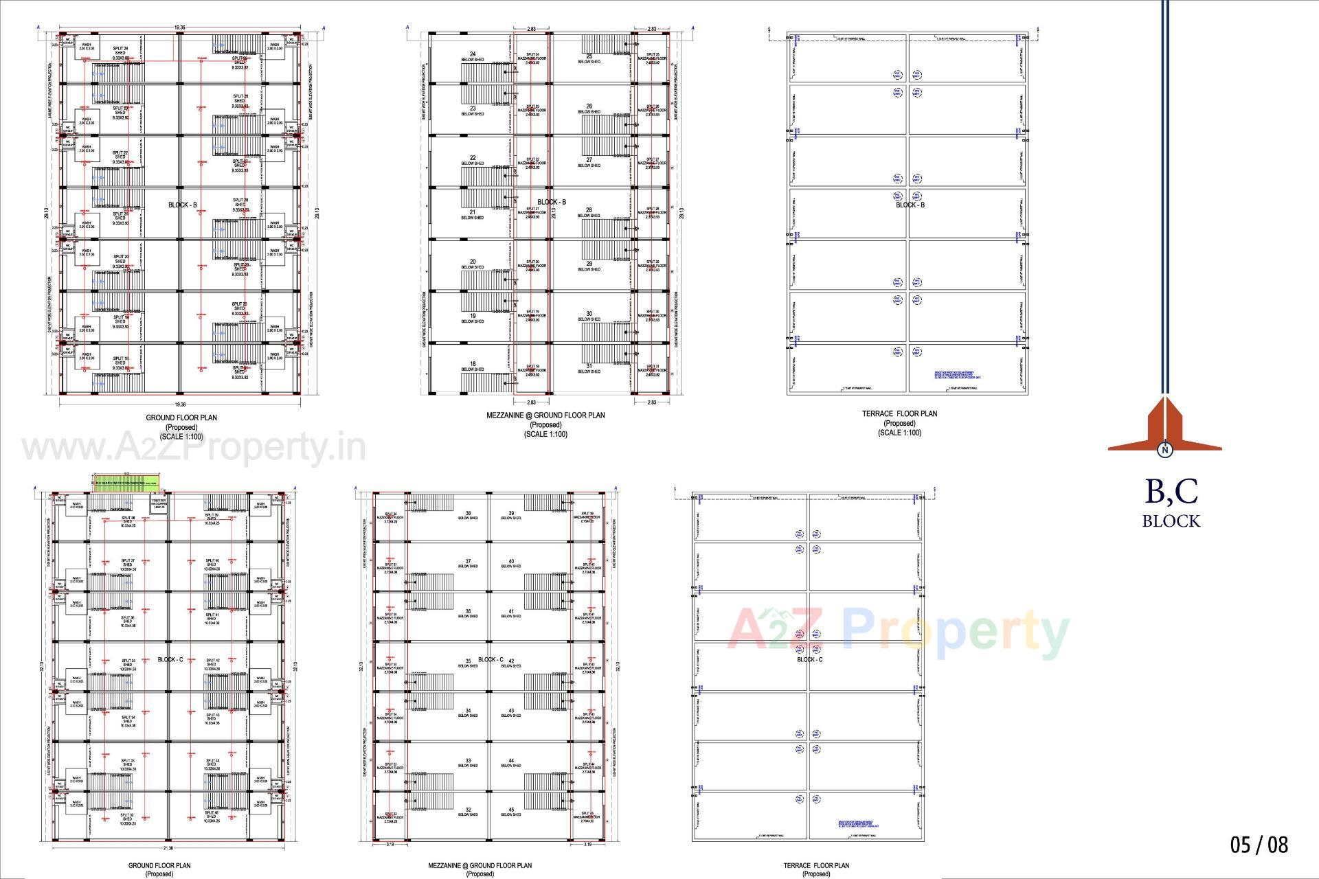 Layout of real estate project Satkar Industrial Park located at Kathwada, Ahmedabad, Gujarat