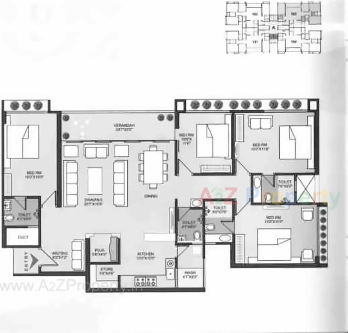 Layout of real estate project Satkar Primeum located at Naroda, Ahmedabad, Gujarat