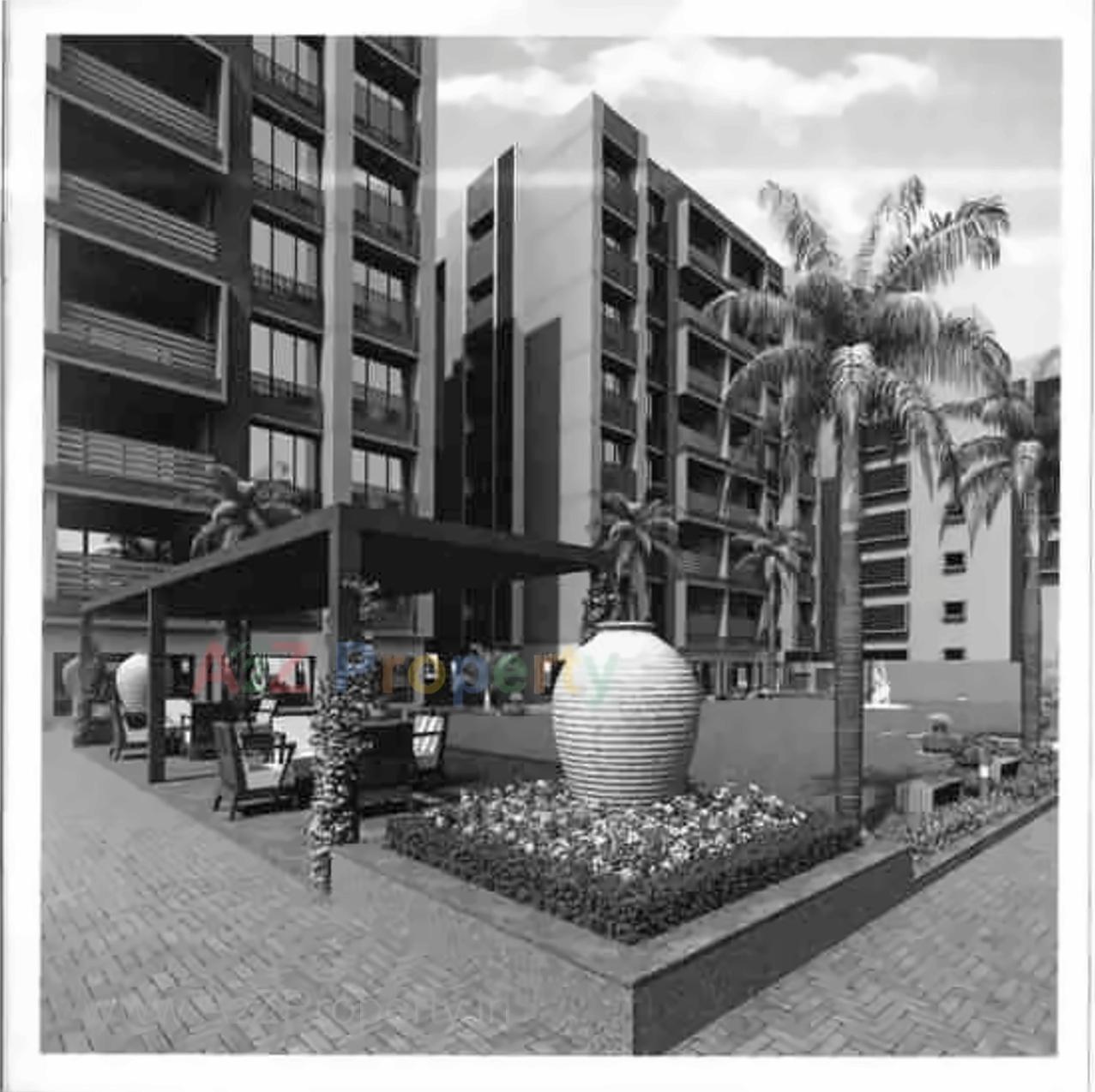 3D Elevation of real estate project Satkar Primeum located at Naroda, Ahmedabad, Gujarat