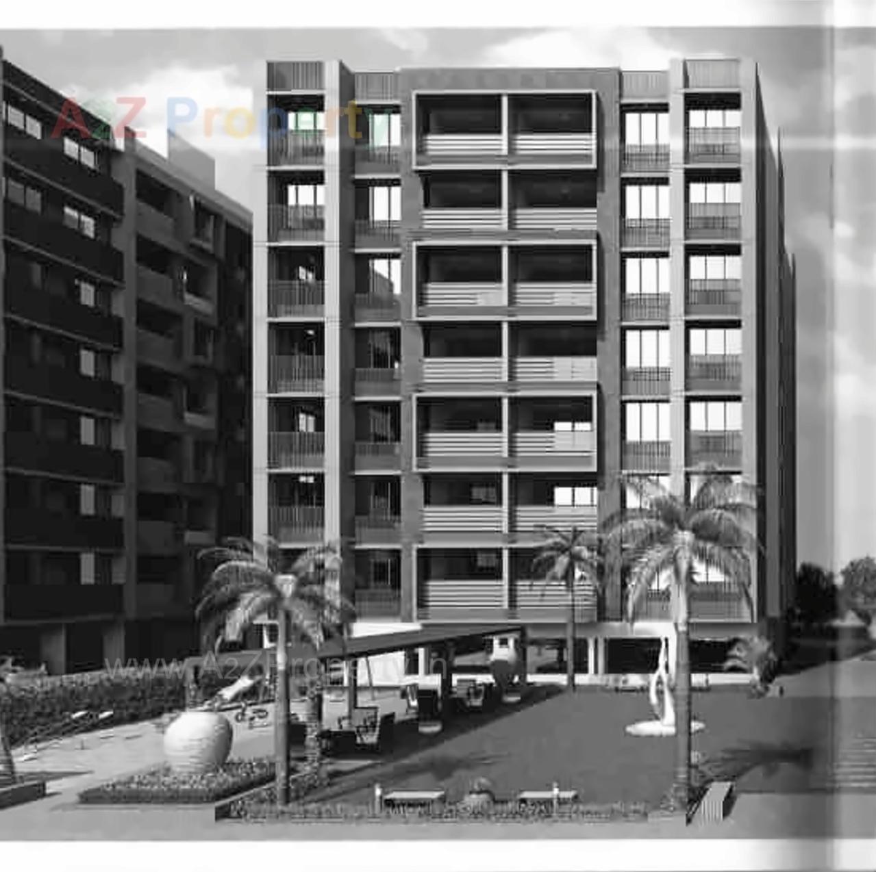 3D Elevation of real estate project Satkar Primeum located at Naroda, Ahmedabad, Gujarat