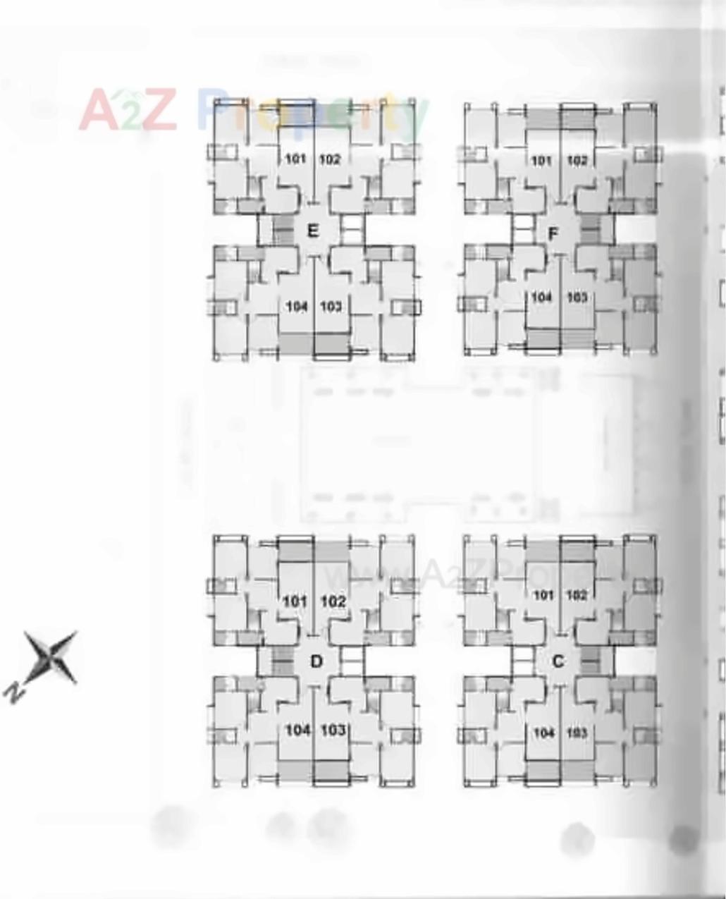 Layout of real estate project Satkar Primeum located at Naroda, Ahmedabad, Gujarat