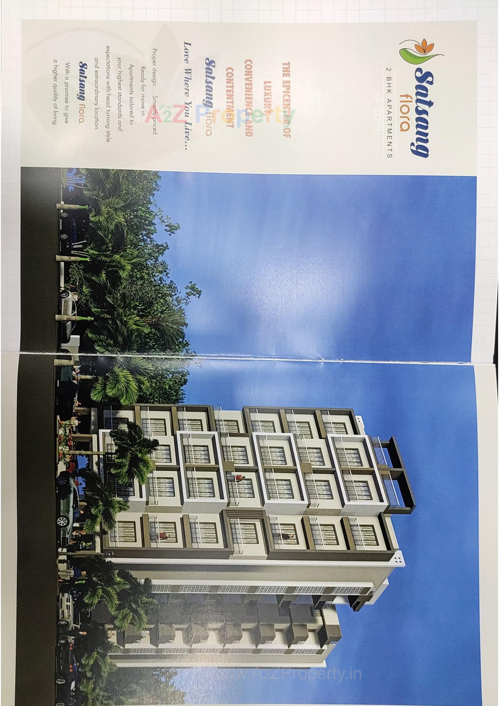 3D Elevation of real estate project Satsang Flora located at Ahmedabad, Ahmedabad, Gujarat