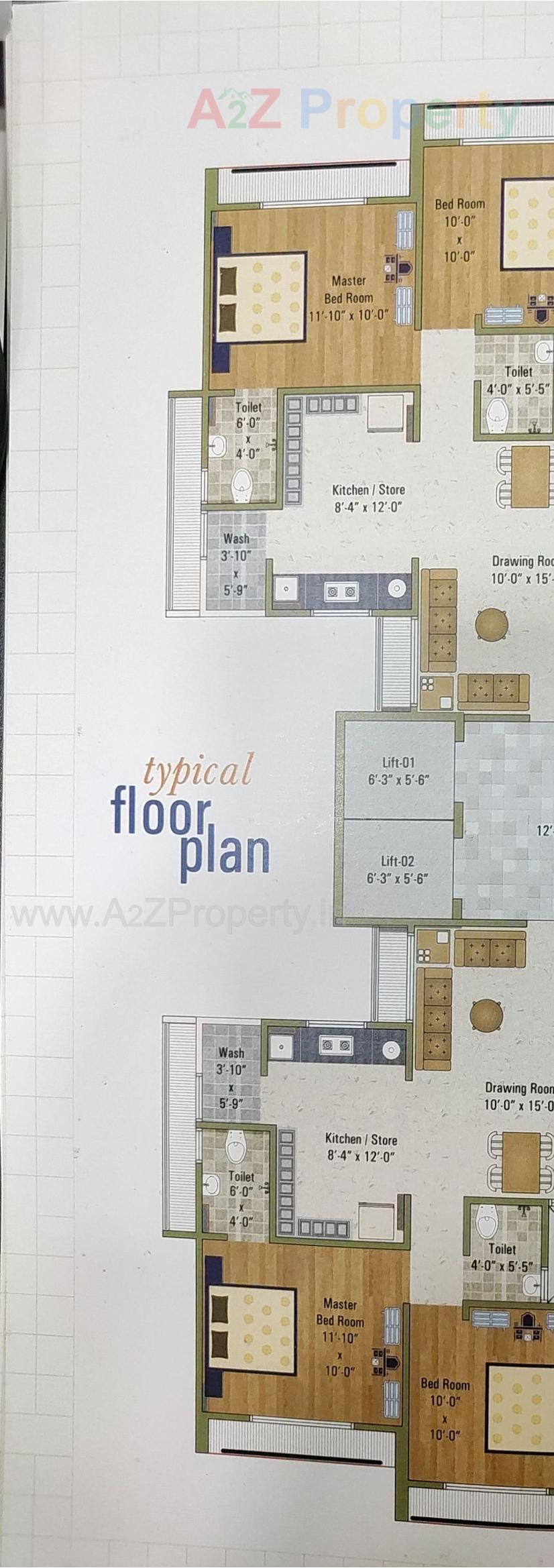 Layout of real estate project Satsang Flora located at Ahmedabad, Ahmedabad, Gujarat
