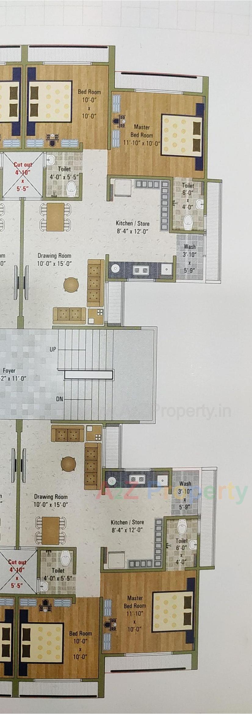 Layout of real estate project Satsang Flora located at Ahmedabad, Ahmedabad, Gujarat