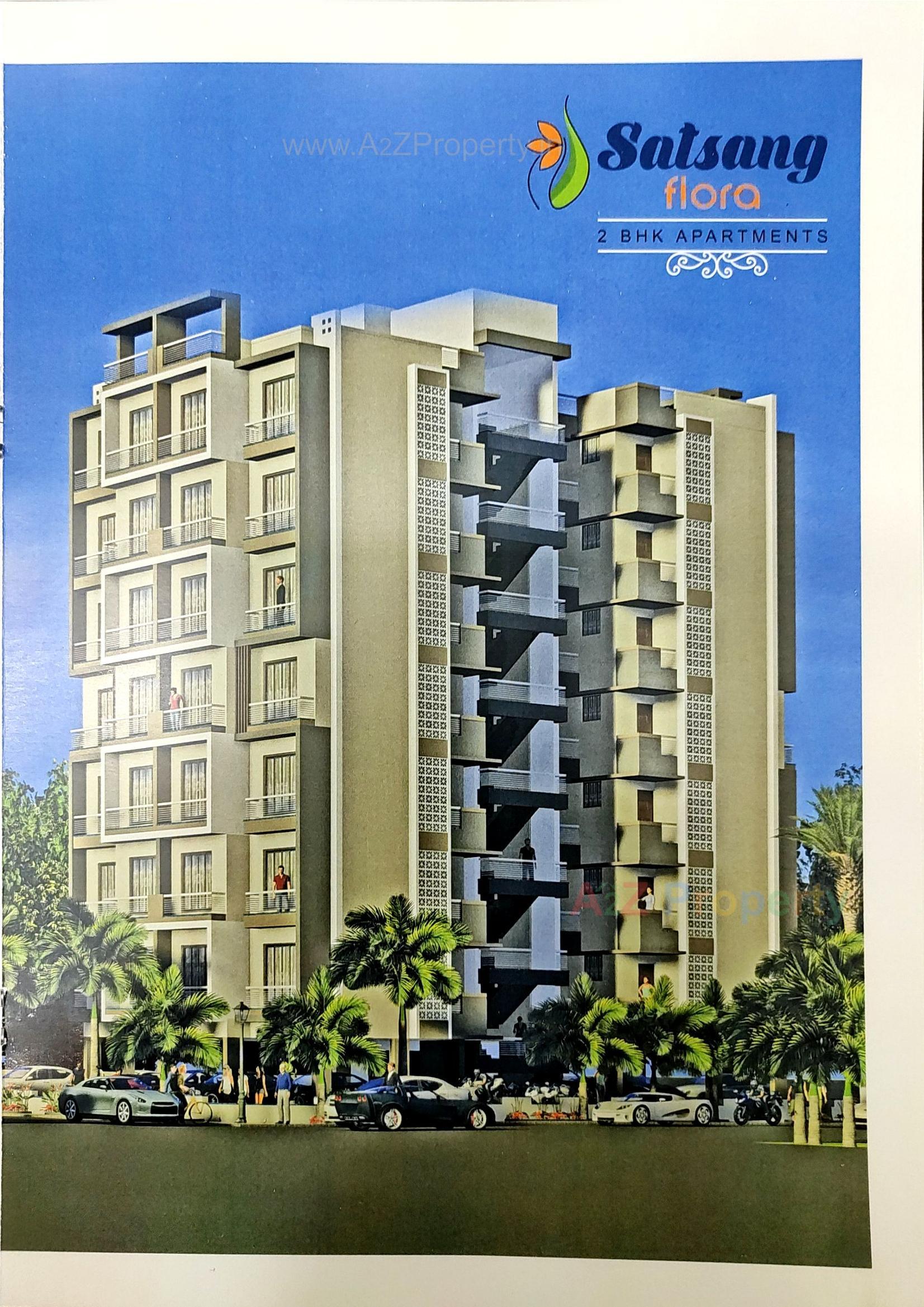 3D Elevation of real estate project Satsang Flora located at Ahmedabad, Ahmedabad, Gujarat