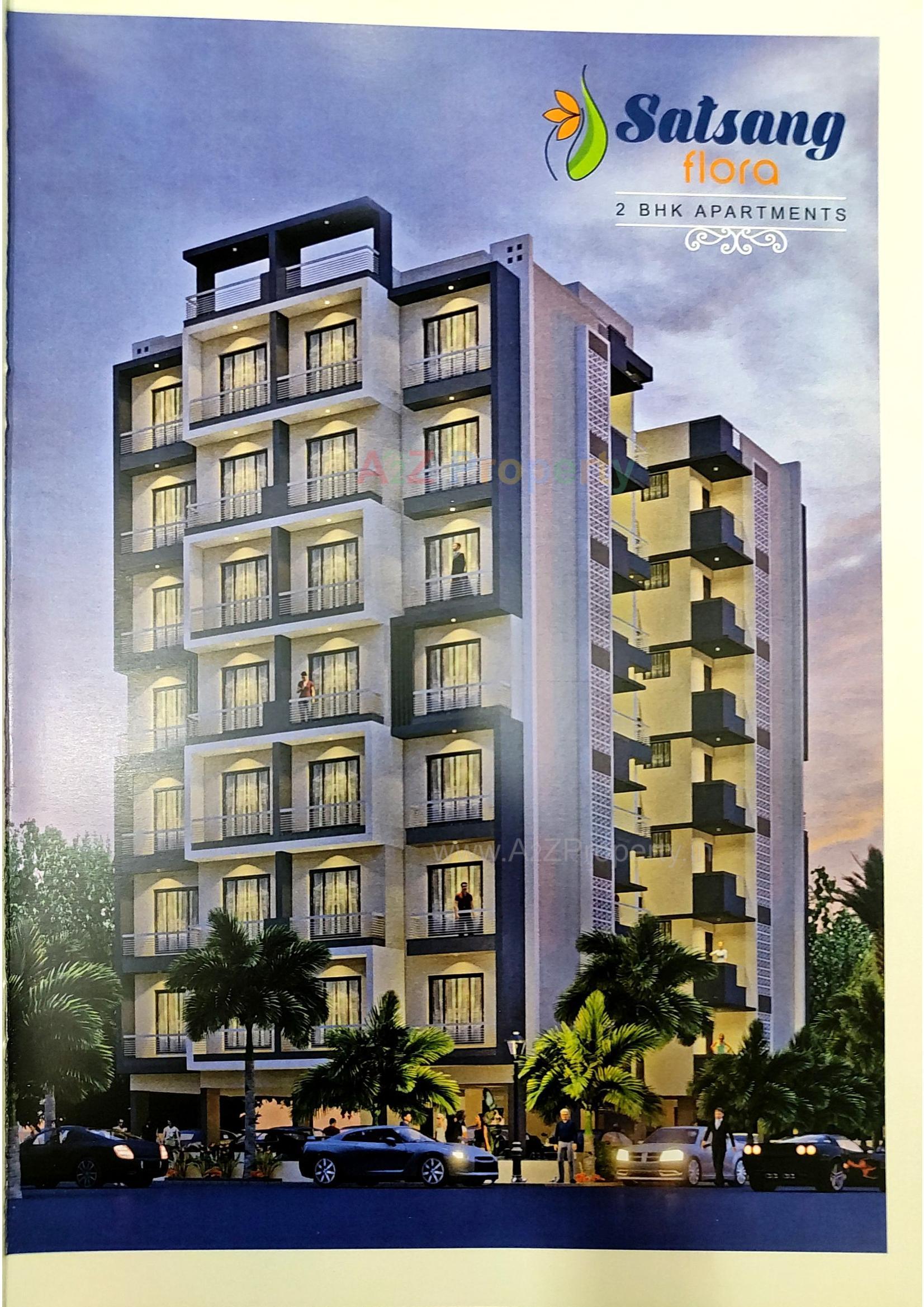 3D Elevation of real estate project Satsang Flora located at Ahmedabad, Ahmedabad, Gujarat