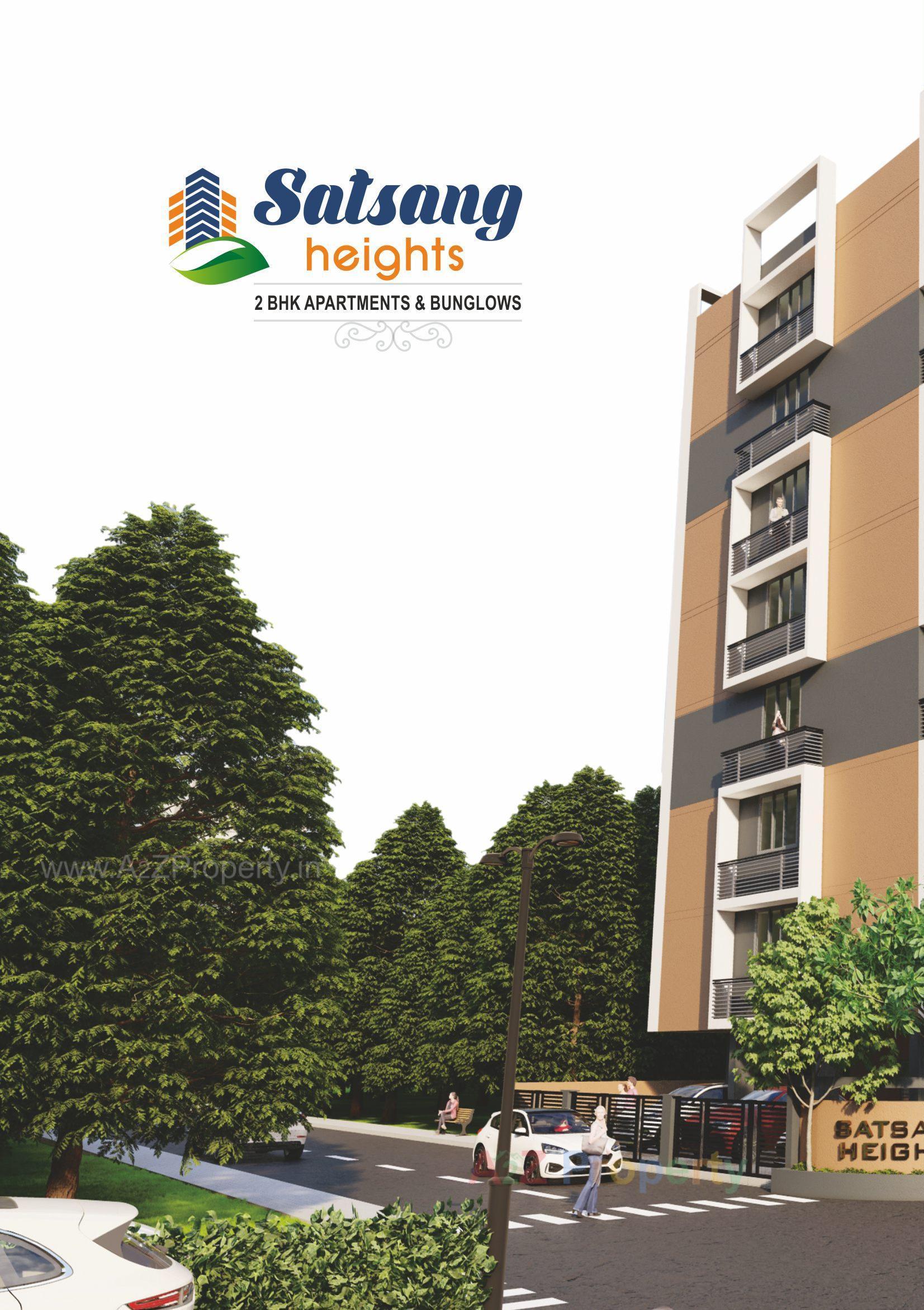 3D Elevation of real estate project Satsang Heights located at Ghuma, Ahmedabad, Gujarat