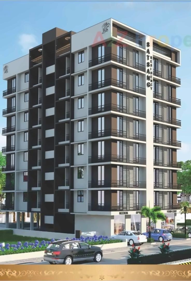 3D Elevation of real estate project Satsang Residency located at Nikol, Ahmedabad, Gujarat
