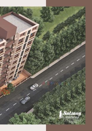 Elevation of real estate project Satsang Residency located at Ghuma, Ahmedabad, Gujarat