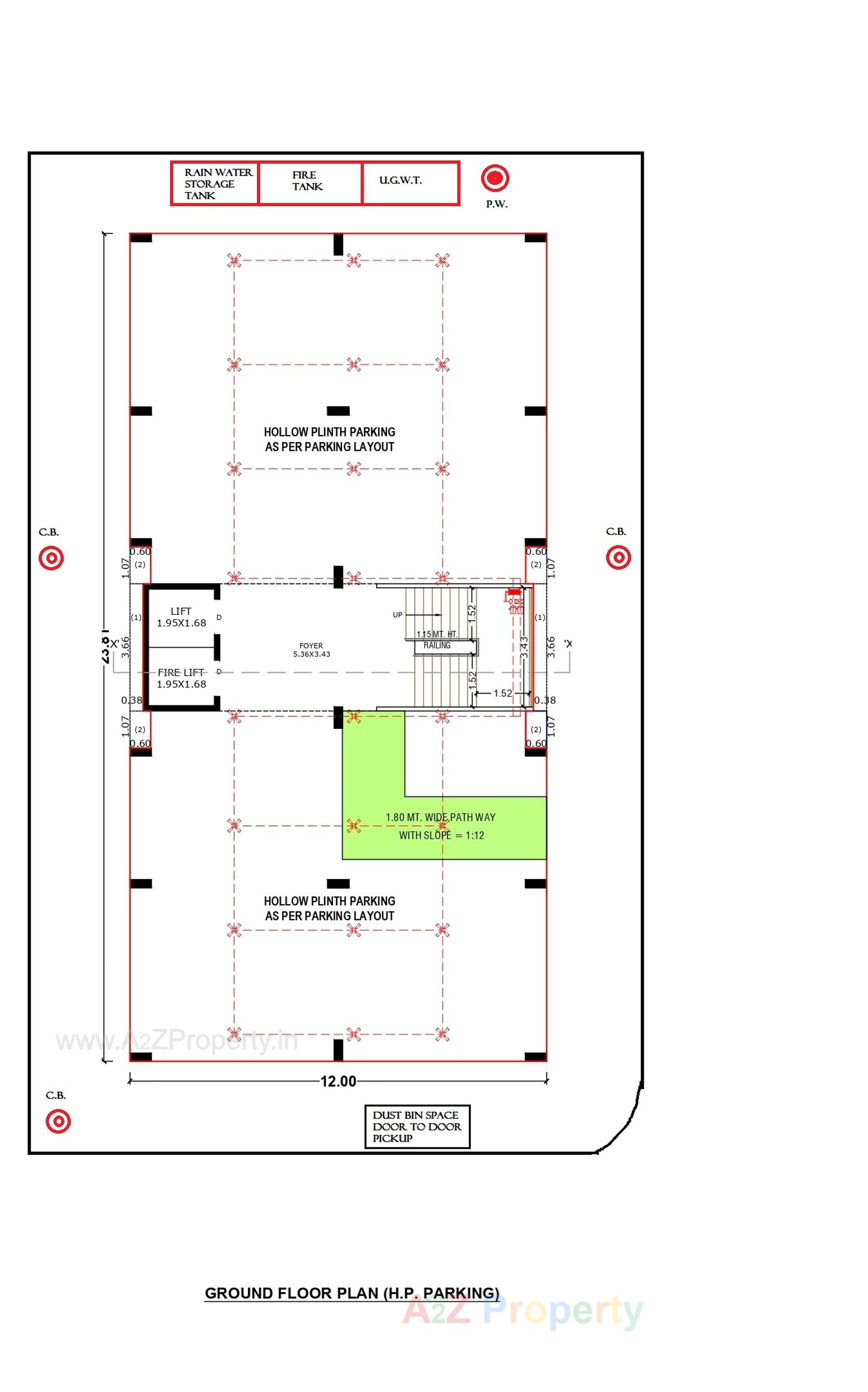 Layout of real estate project Satsang Residency located at Ghuma, Ahmedabad, Gujarat