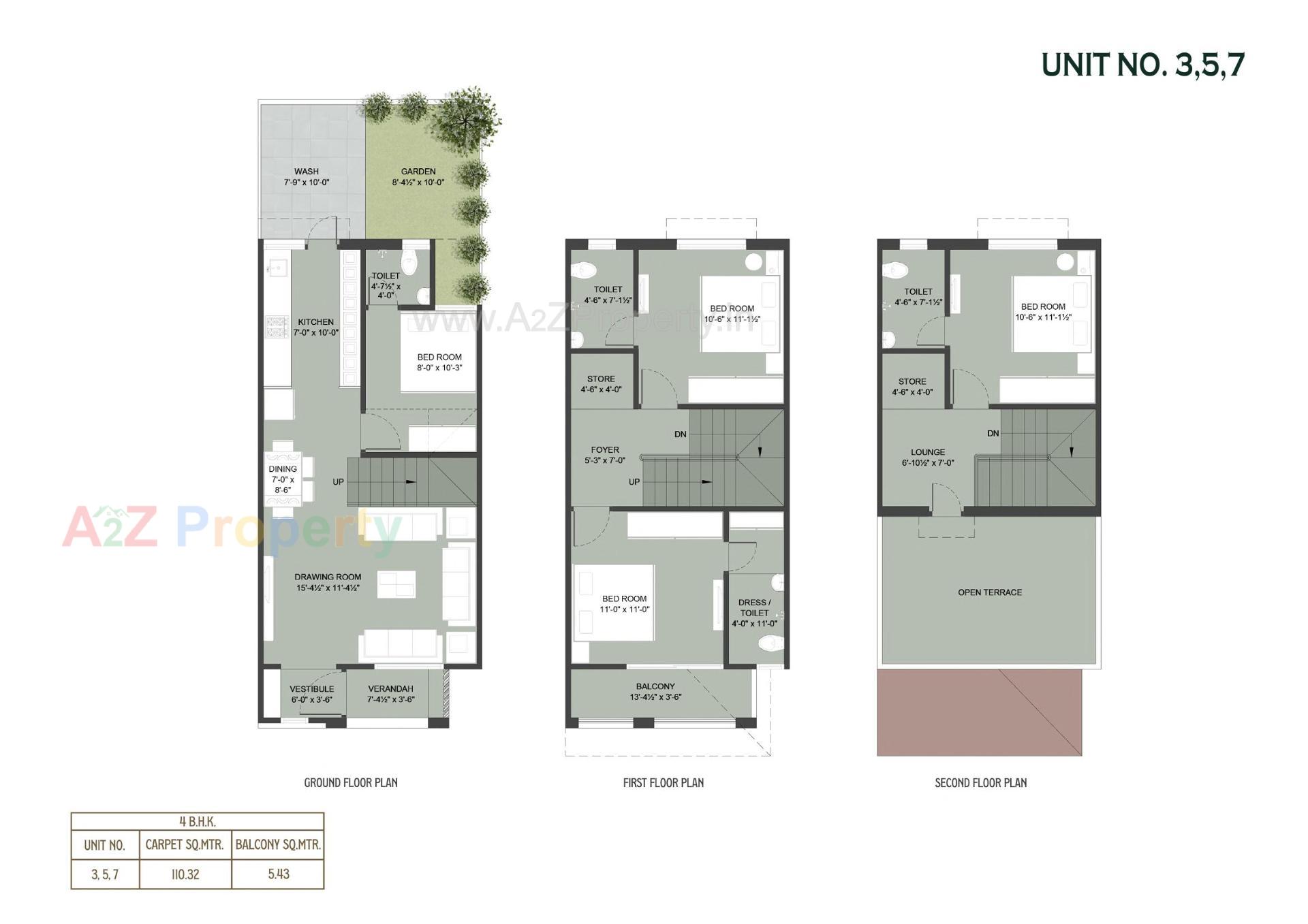 Layout of real estate project Sattva Villa located at Laxmipura, Ahmedabad, Gujarat