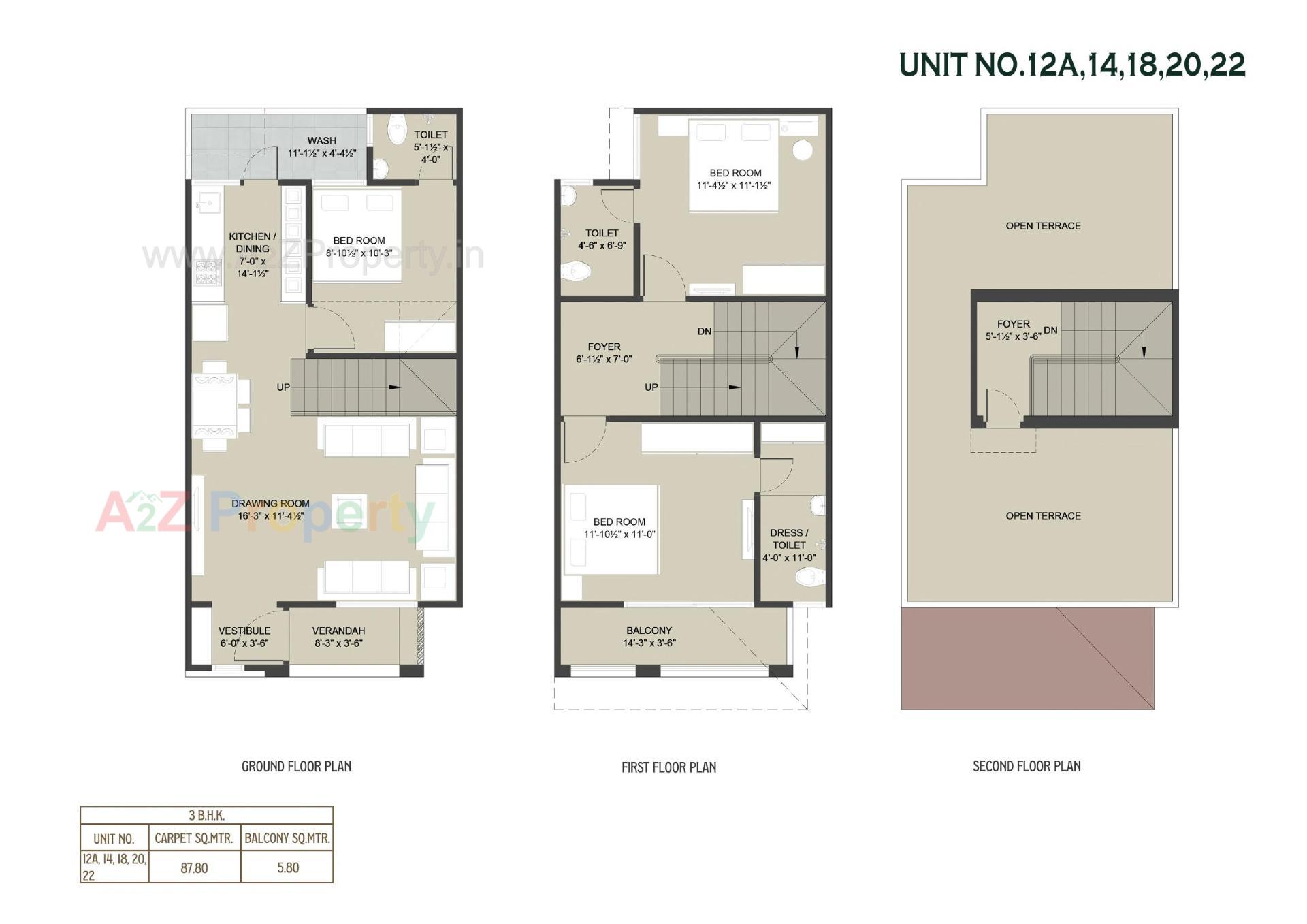 Layout of real estate project Sattva Villa located at Laxmipura, Ahmedabad, Gujarat