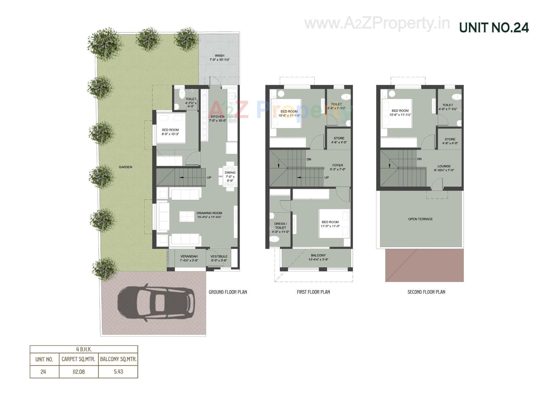 Layout of real estate project Sattva Villa located at Laxmipura, Ahmedabad, Gujarat