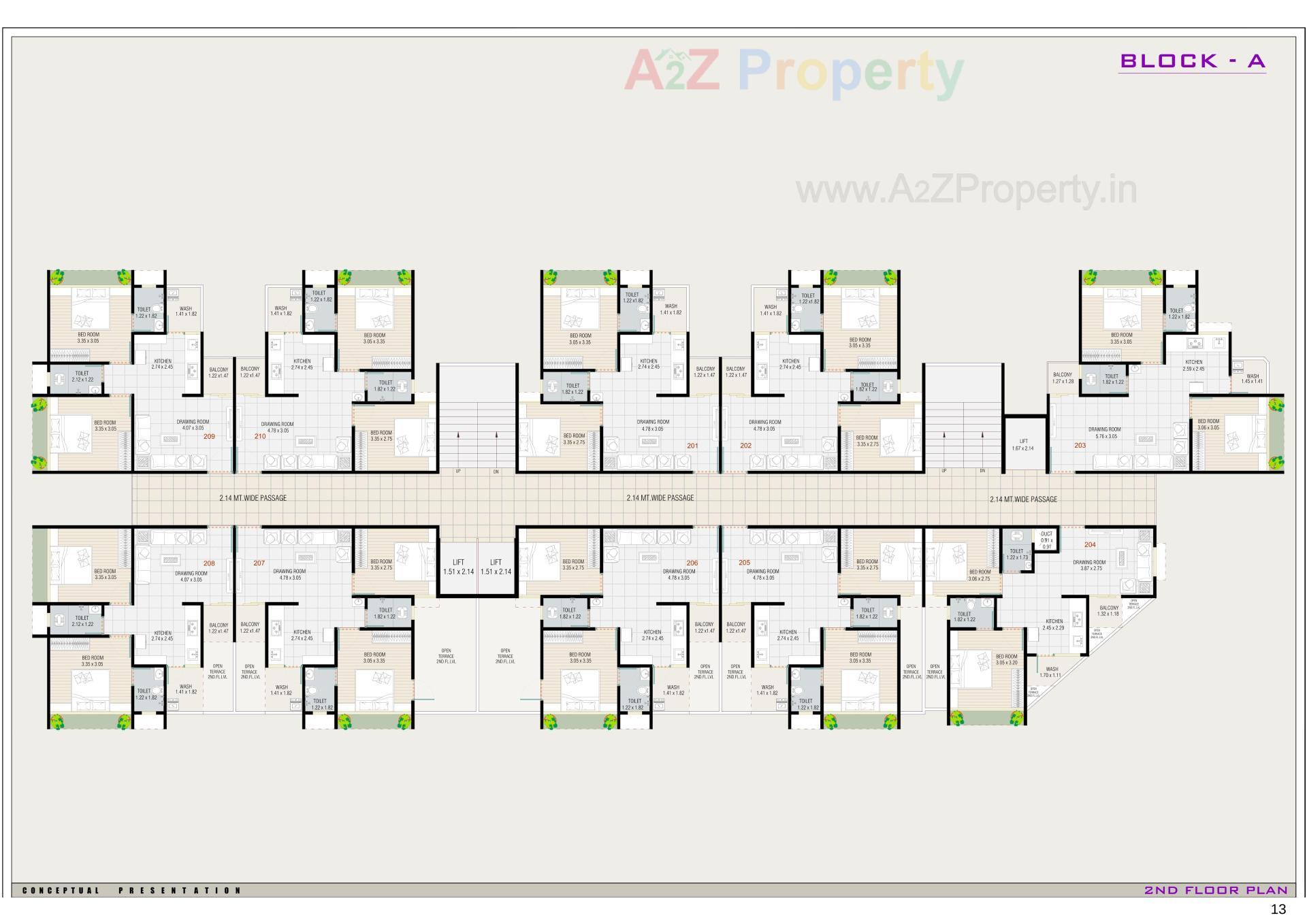 Layout of real estate project Sattvam Icon located at Vinzol, Ahmedabad, Gujarat
