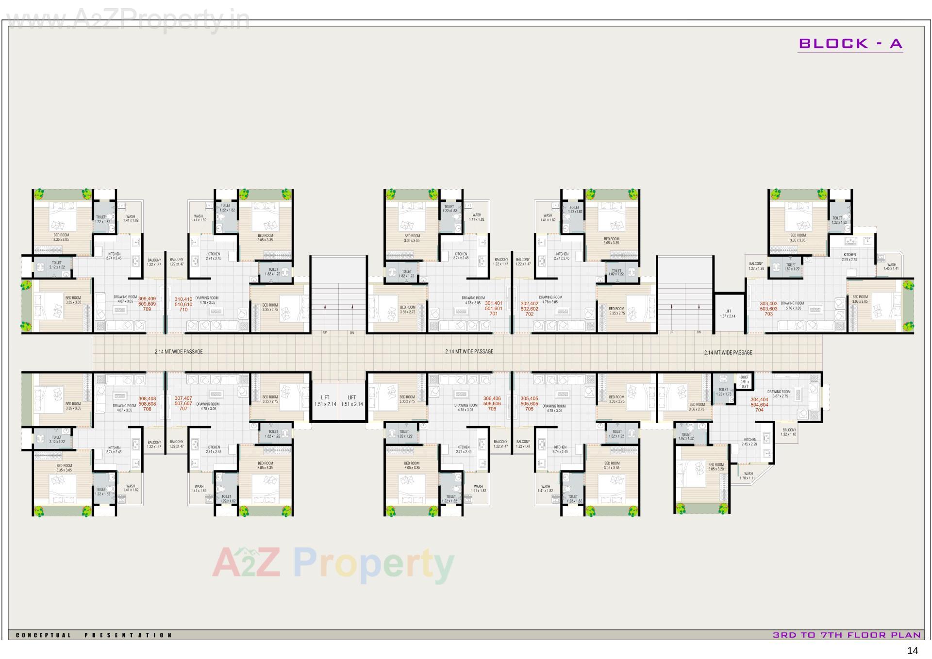 Layout of real estate project Sattvam Icon located at Vinzol, Ahmedabad, Gujarat