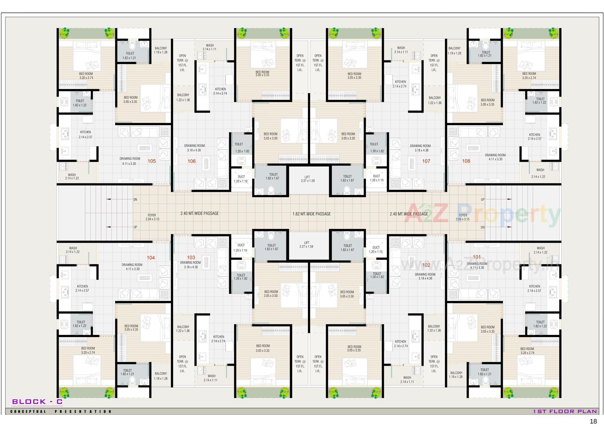 Layout of real estate project Sattvam Icon located at Vinzol, Ahmedabad, Gujarat