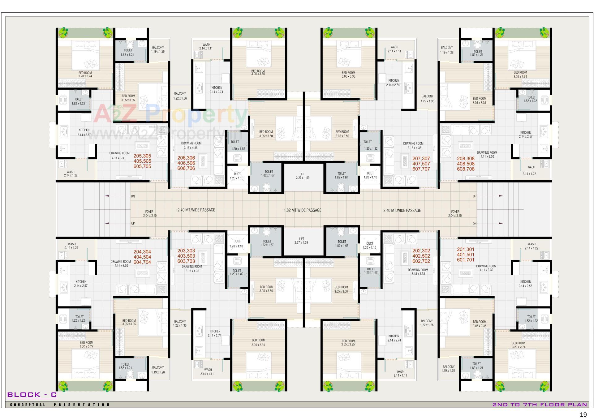 Layout of real estate project Sattvam Icon located at Vinzol, Ahmedabad, Gujarat