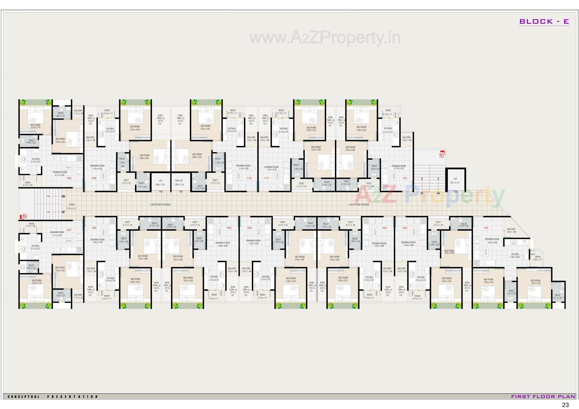 Layout of real estate project Sattvam Icon located at Vinzol, Ahmedabad, Gujarat