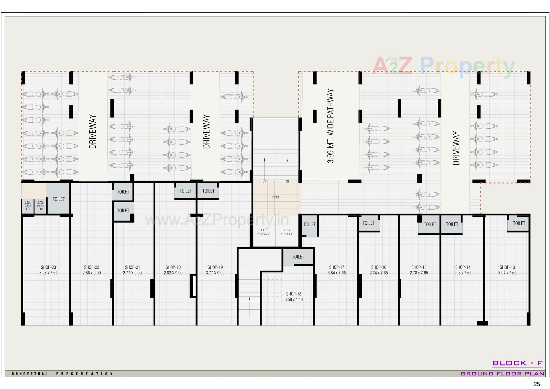 Layout of real estate project Sattvam Icon located at Vinzol, Ahmedabad, Gujarat
