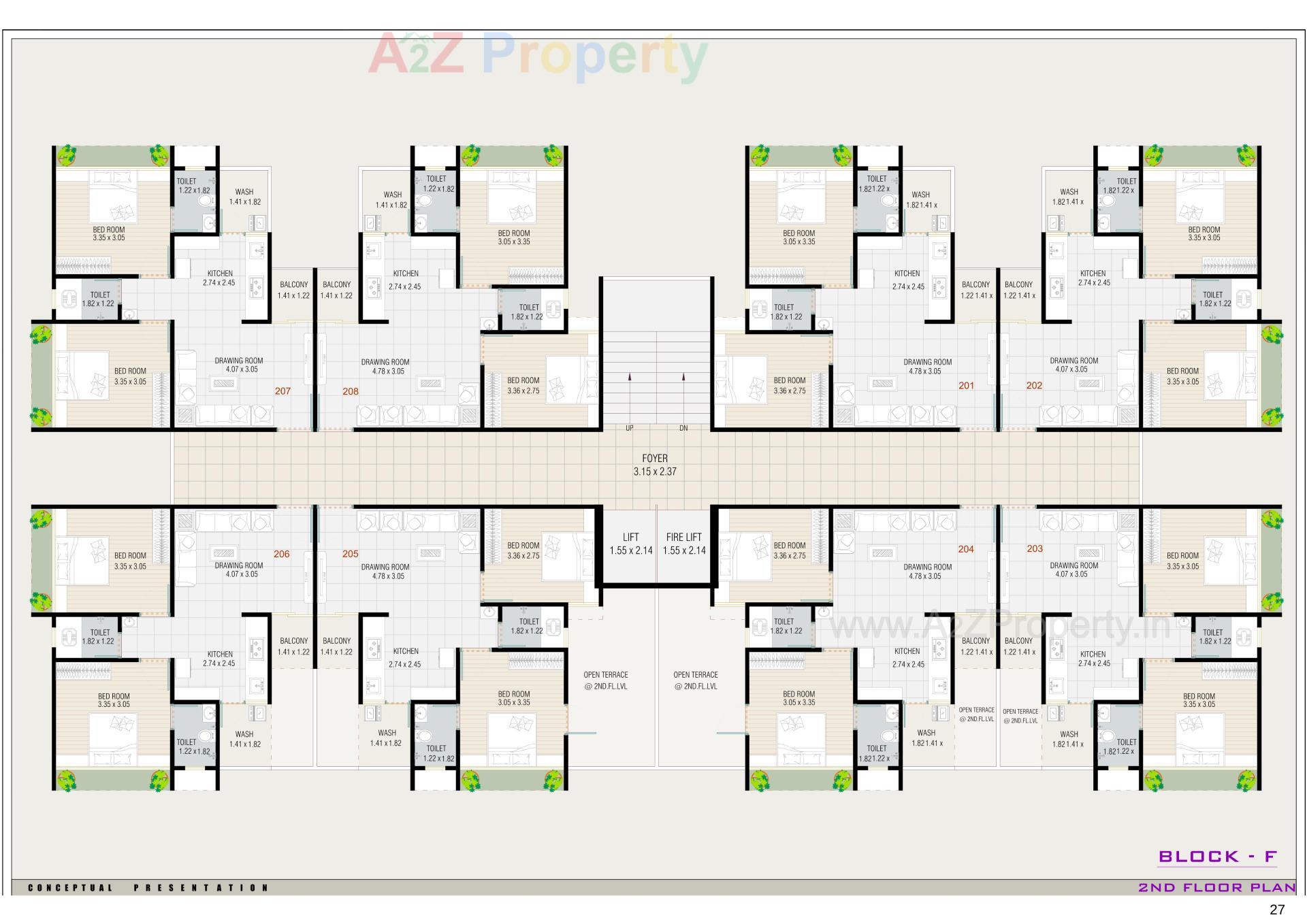 Layout of real estate project Sattvam Icon located at Vinzol, Ahmedabad, Gujarat
