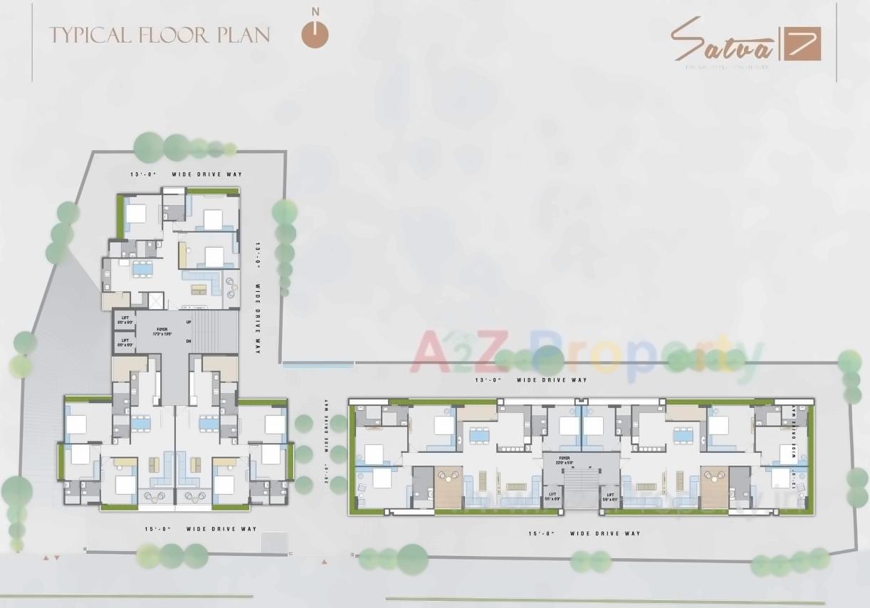 Layout of real estate project Satva located at Dariyapur-kajipur, Ahmedabad, Gujarat