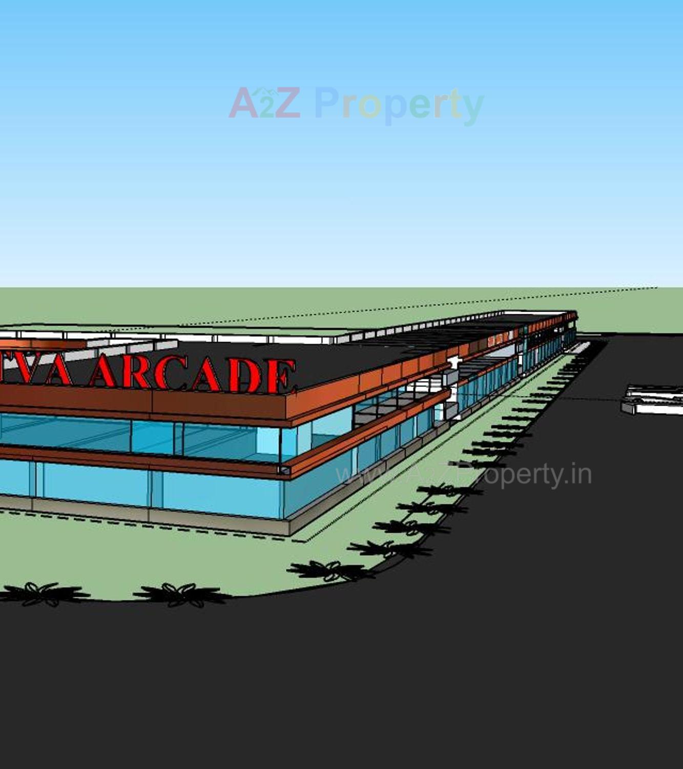 3D Elevation of real estate project Satva Arcade located at Vinzol, Ahmedabad, Gujarat
