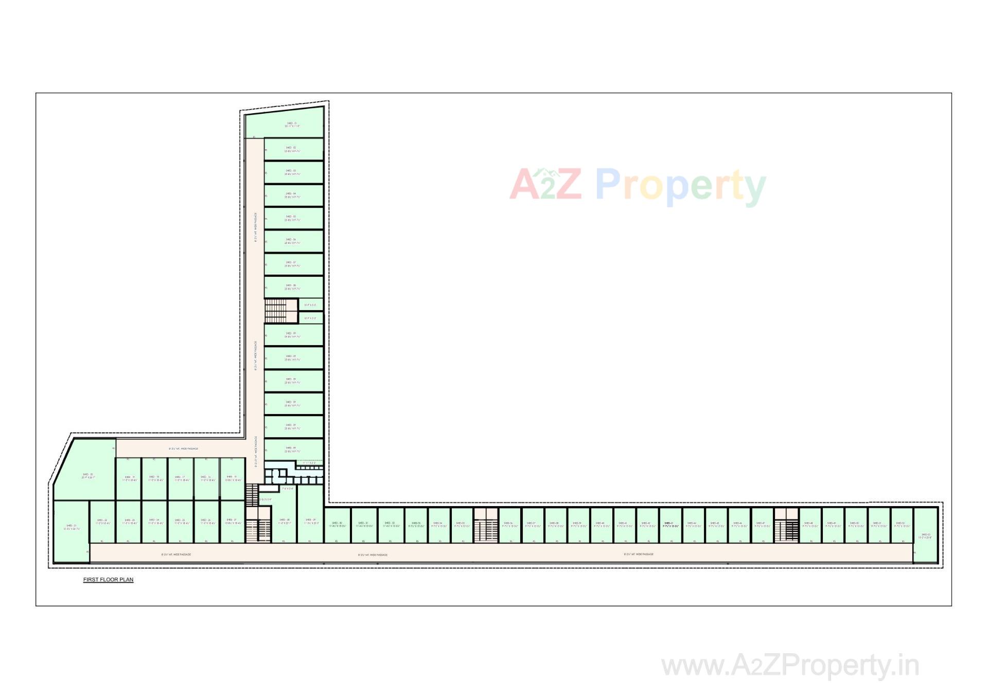 Layout of real estate project Satva Arcade located at Vinzol, Ahmedabad, Gujarat
