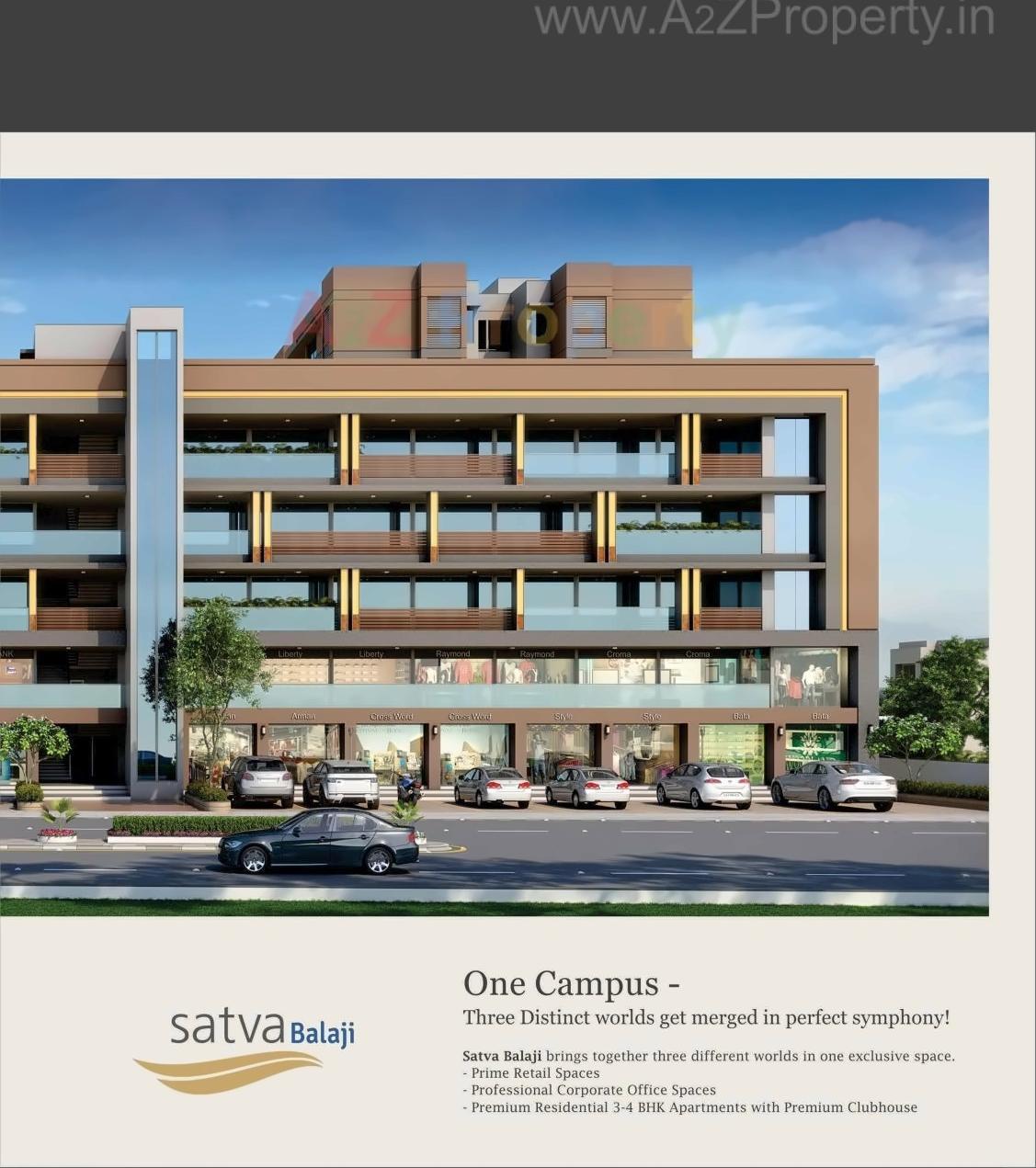 3D Elevation of real estate project Satva Balaji located at Nikol, Ahmedabad, Gujarat