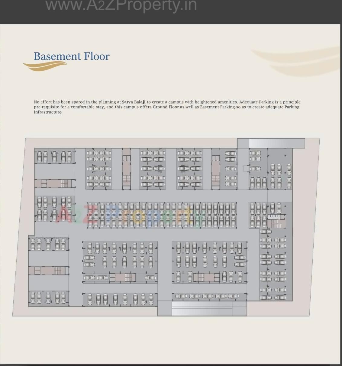 Layout of real estate project Satva Balaji located at Nikol, Ahmedabad, Gujarat