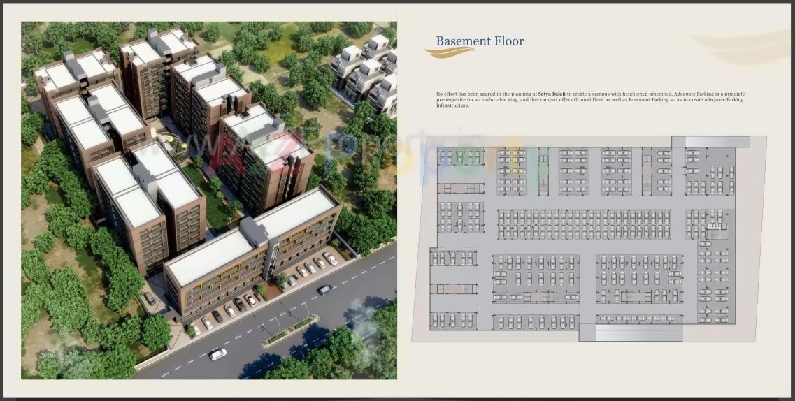 Layout of real estate project Satva Balaji located at Nikol, Ahmedabad, Gujarat
