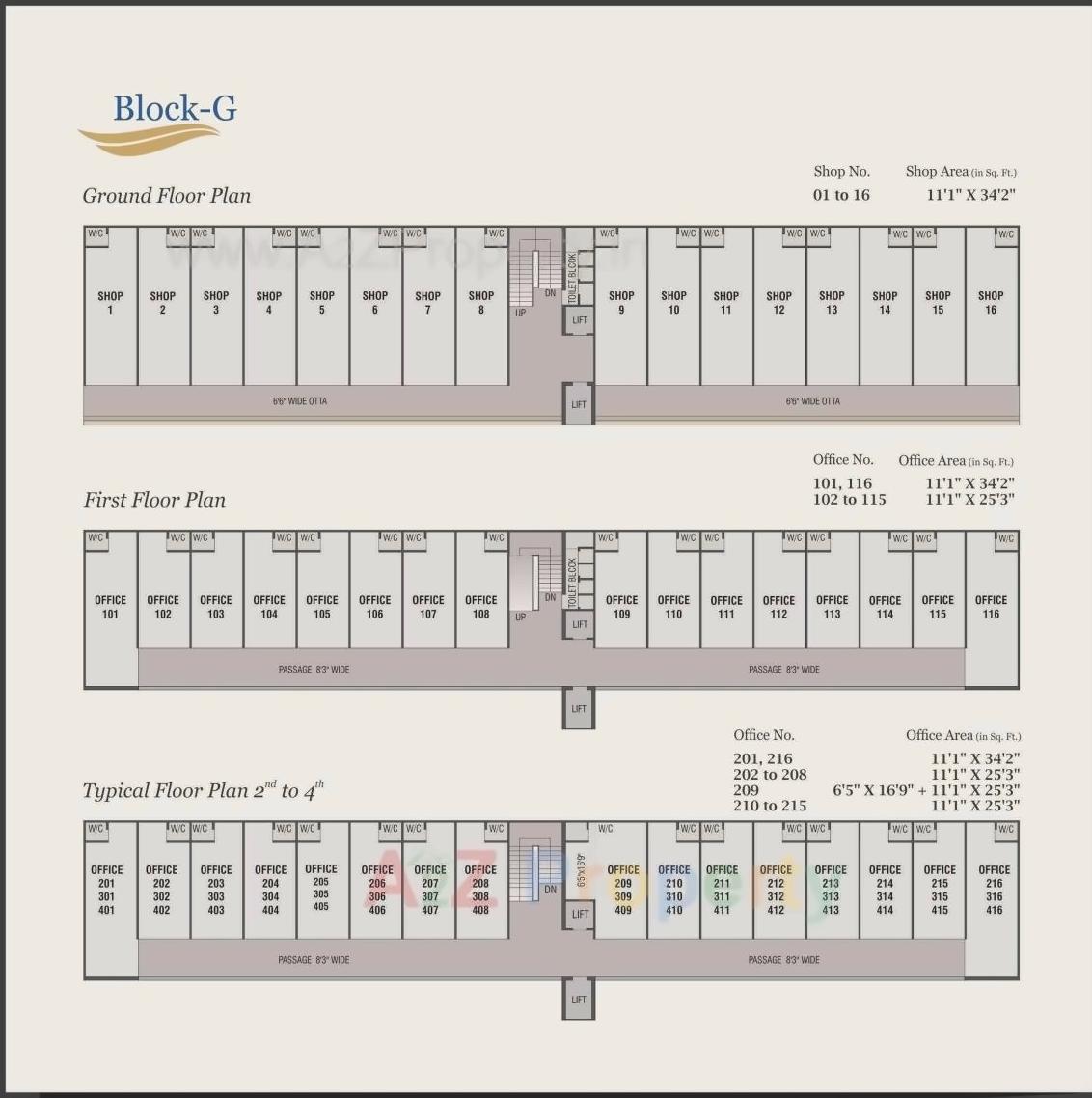 Layout of real estate project Satva Balaji located at Nikol, Ahmedabad, Gujarat