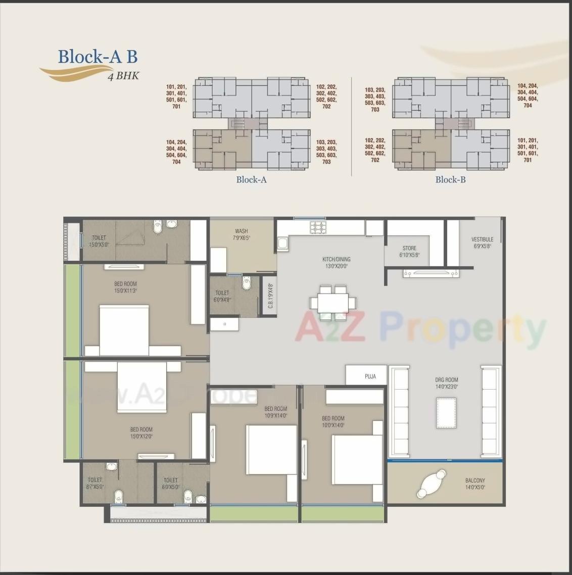 Layout of real estate project Satva Balaji located at Nikol, Ahmedabad, Gujarat