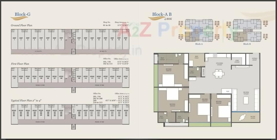 Layout of real estate project Satva Balaji located at Nikol, Ahmedabad, Gujarat