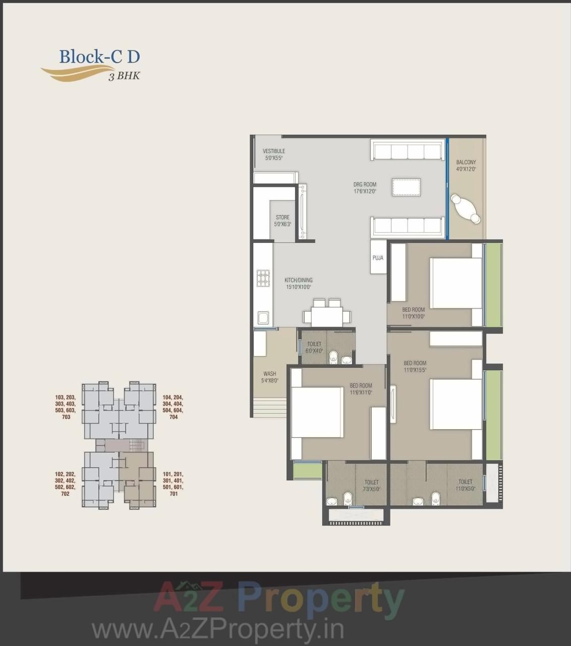 Layout of real estate project Satva Balaji located at Nikol, Ahmedabad, Gujarat