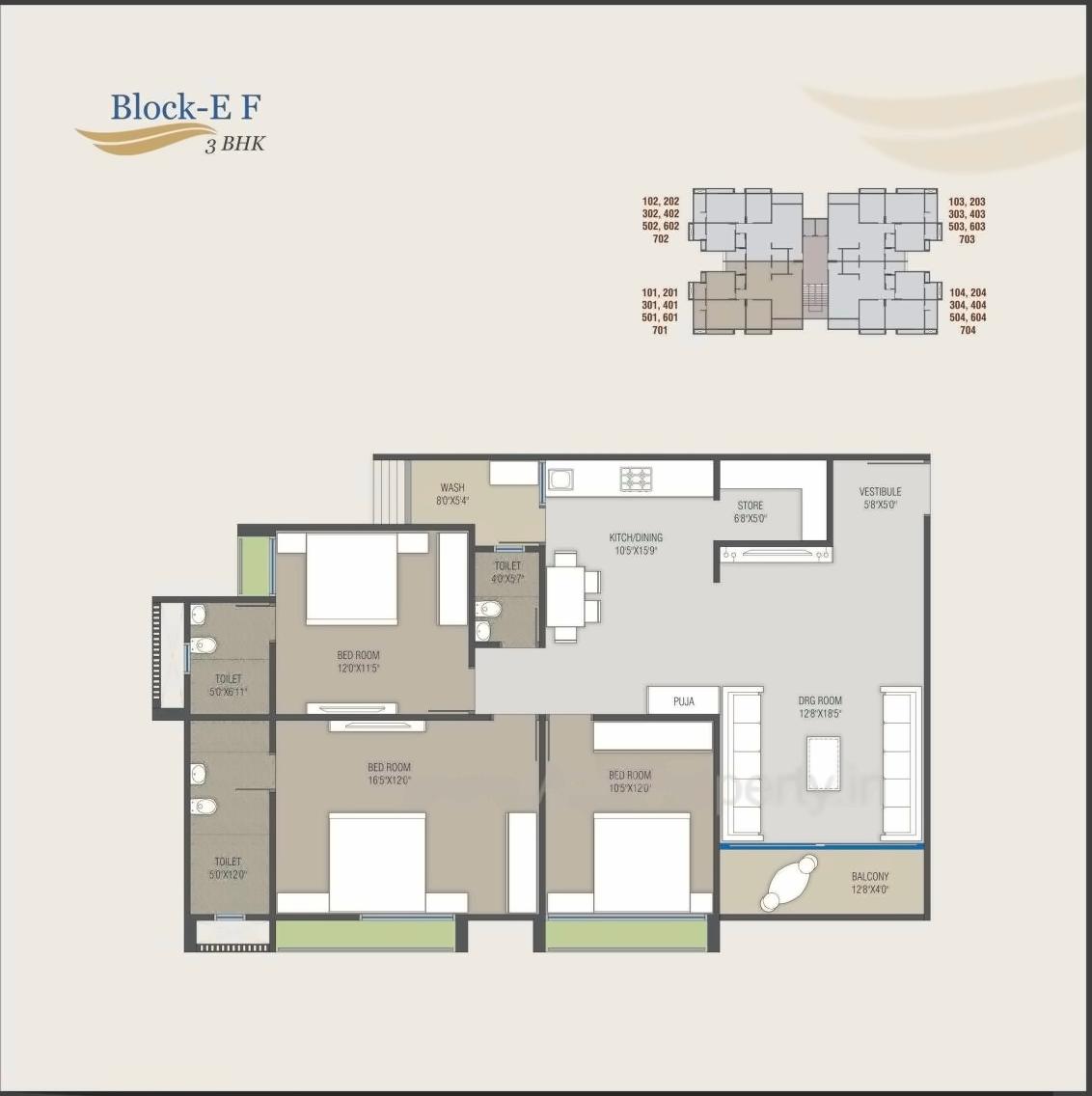 Layout of real estate project Satva Balaji located at Nikol, Ahmedabad, Gujarat