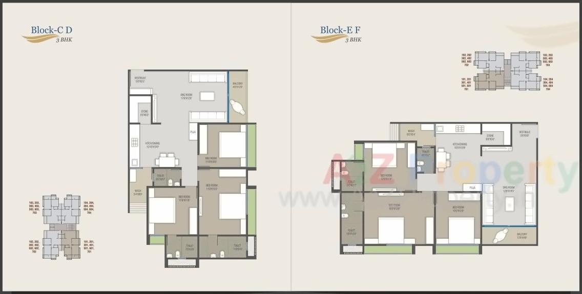 Layout of real estate project Satva Balaji located at Nikol, Ahmedabad, Gujarat