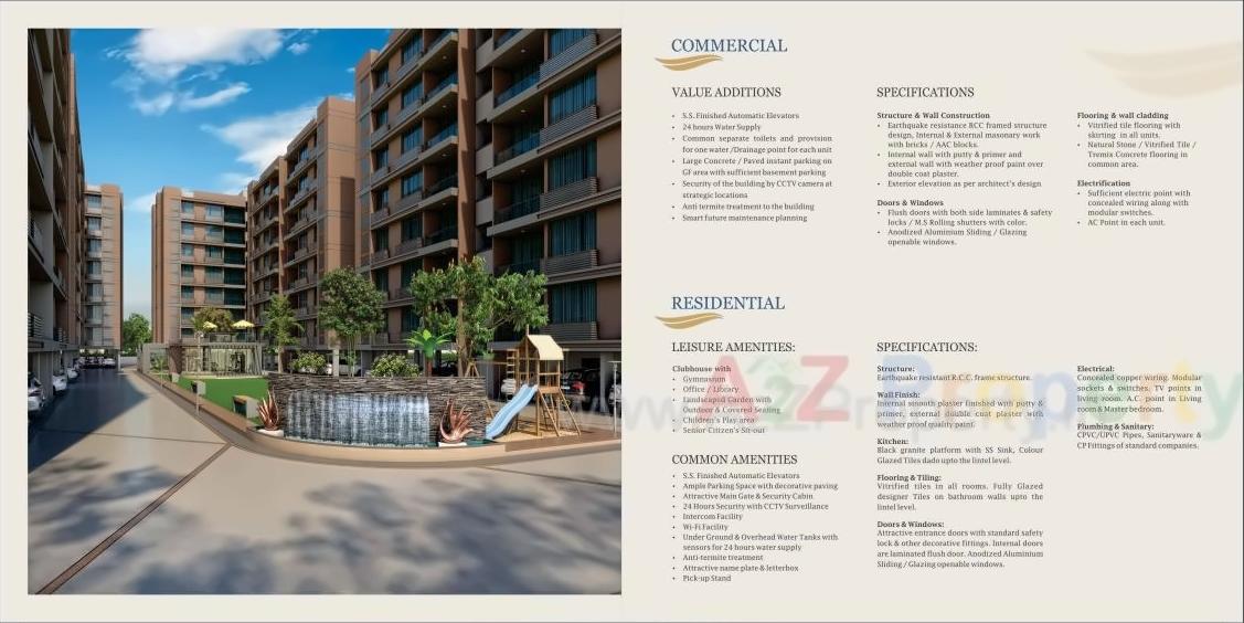 3D Elevation of real estate project Satva Balaji located at Nikol, Ahmedabad, Gujarat