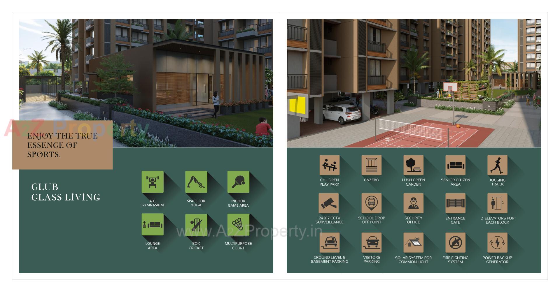 3D Elevation of real estate project Satva Elegance located at Nikol, Ahmedabad, Gujarat