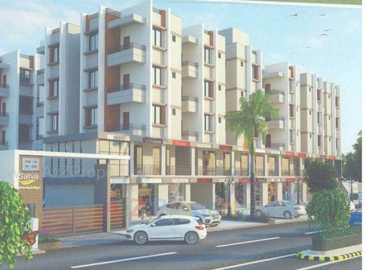 3D Elevation of real estate project Satva Gokul located at Kathwada, Ahmedabad, Gujarat