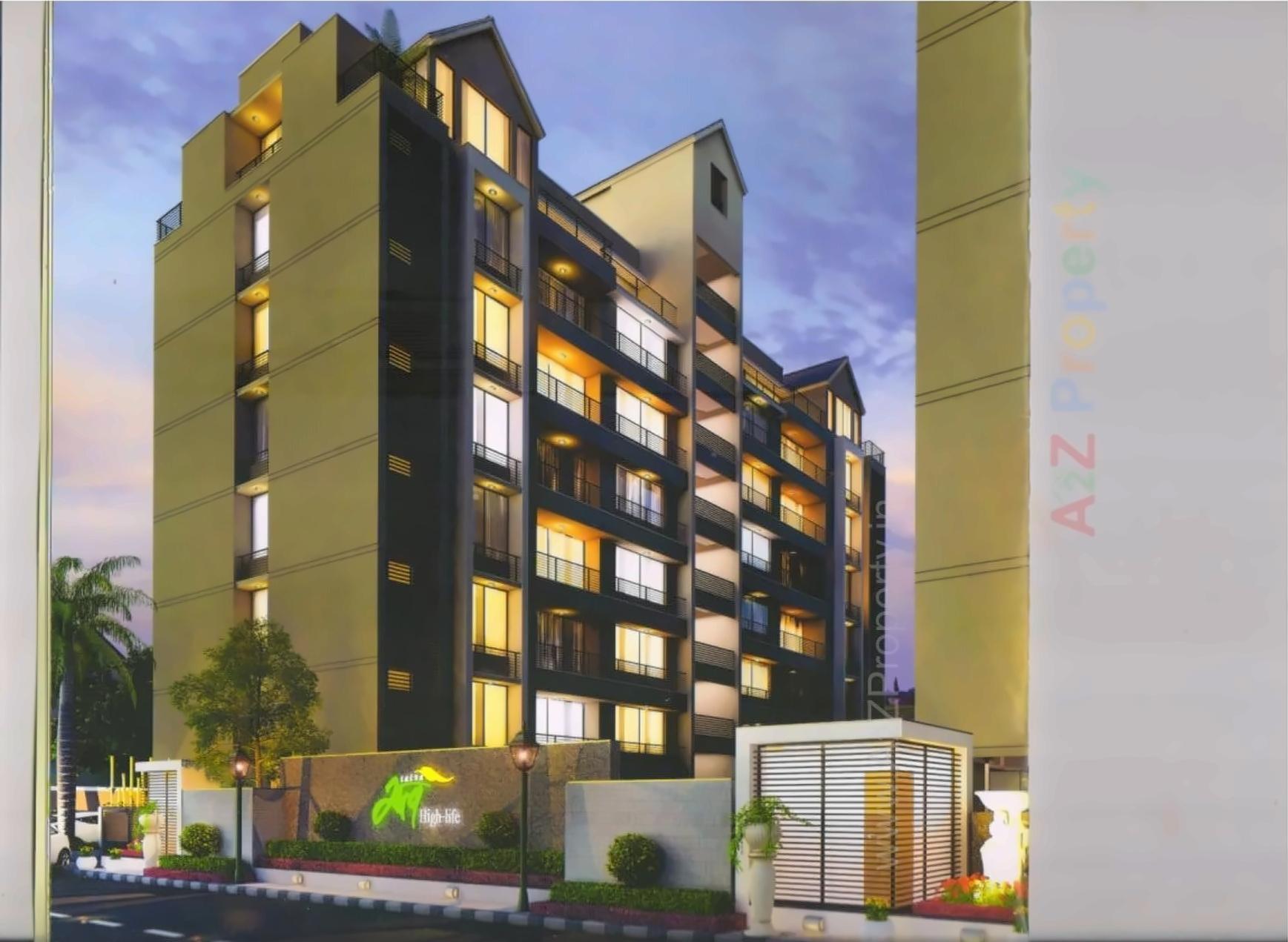 3D Elevation of real estate project Satva Hi Life located at Sola, Ahmedabad, Gujarat