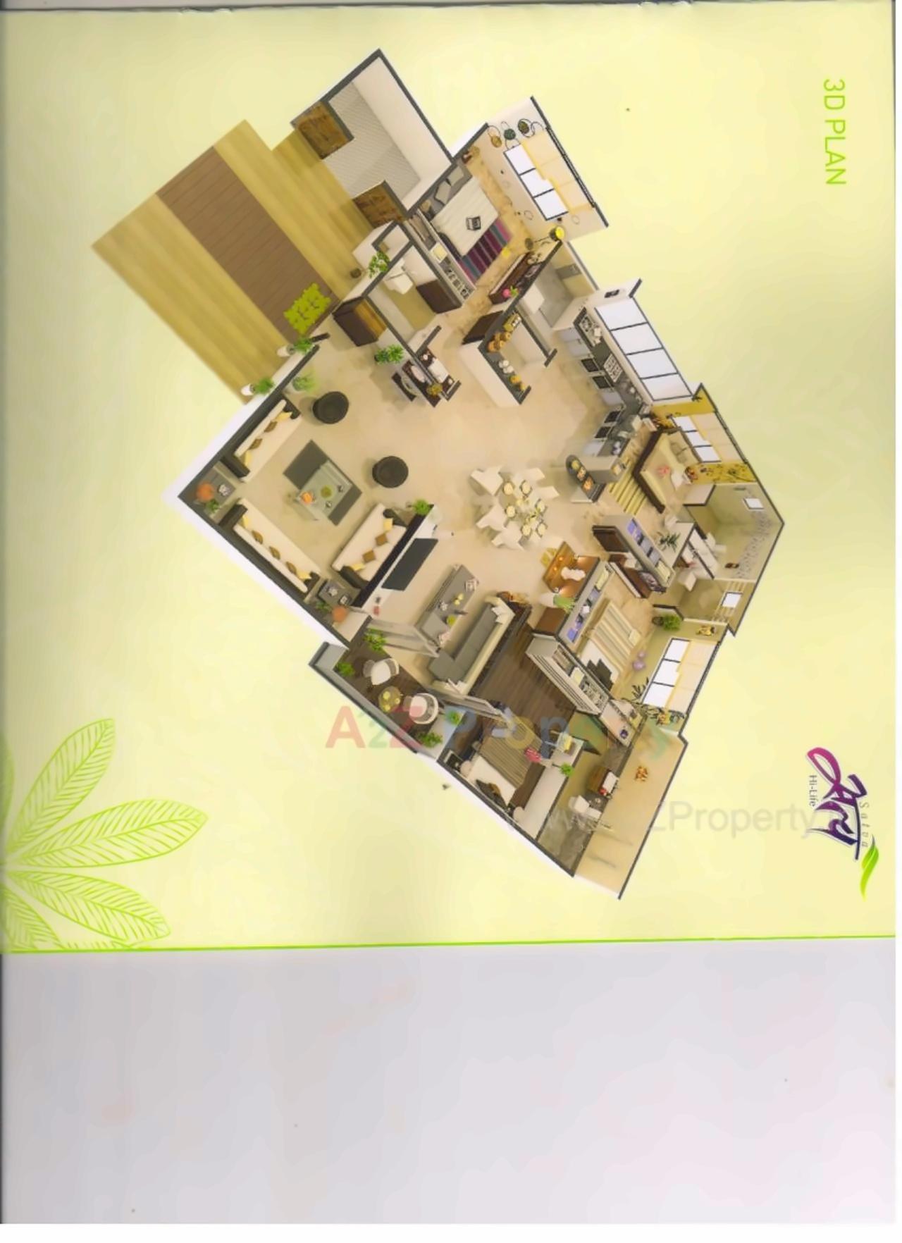 Layout of real estate project Satva Hi Life located at Sola, Ahmedabad, Gujarat