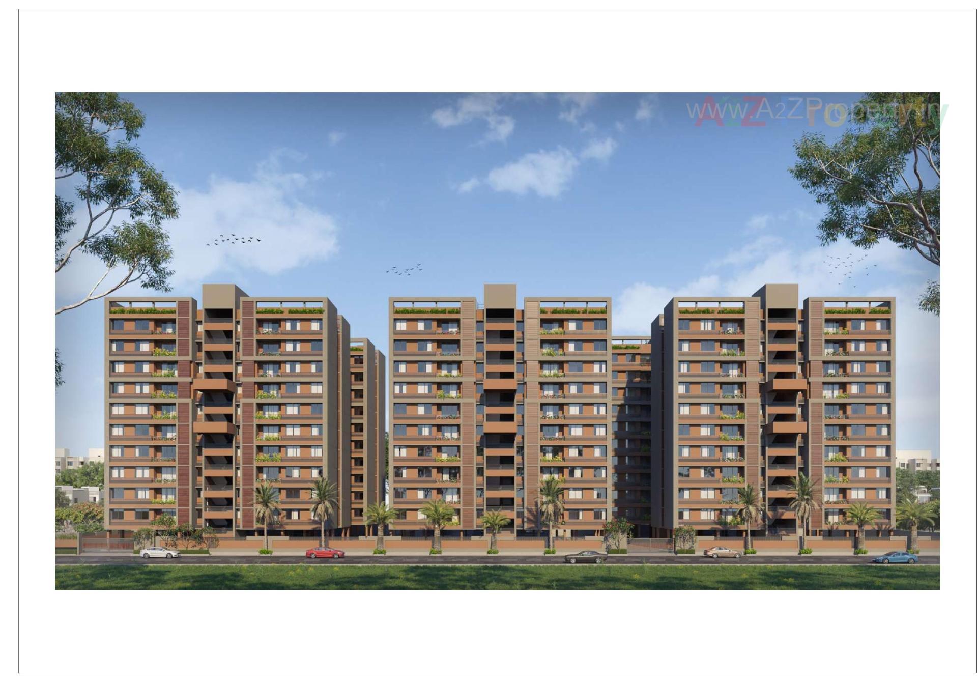 3D Elevation of real estate project Satva Imperia located at Naroda, Ahmedabad, Gujarat