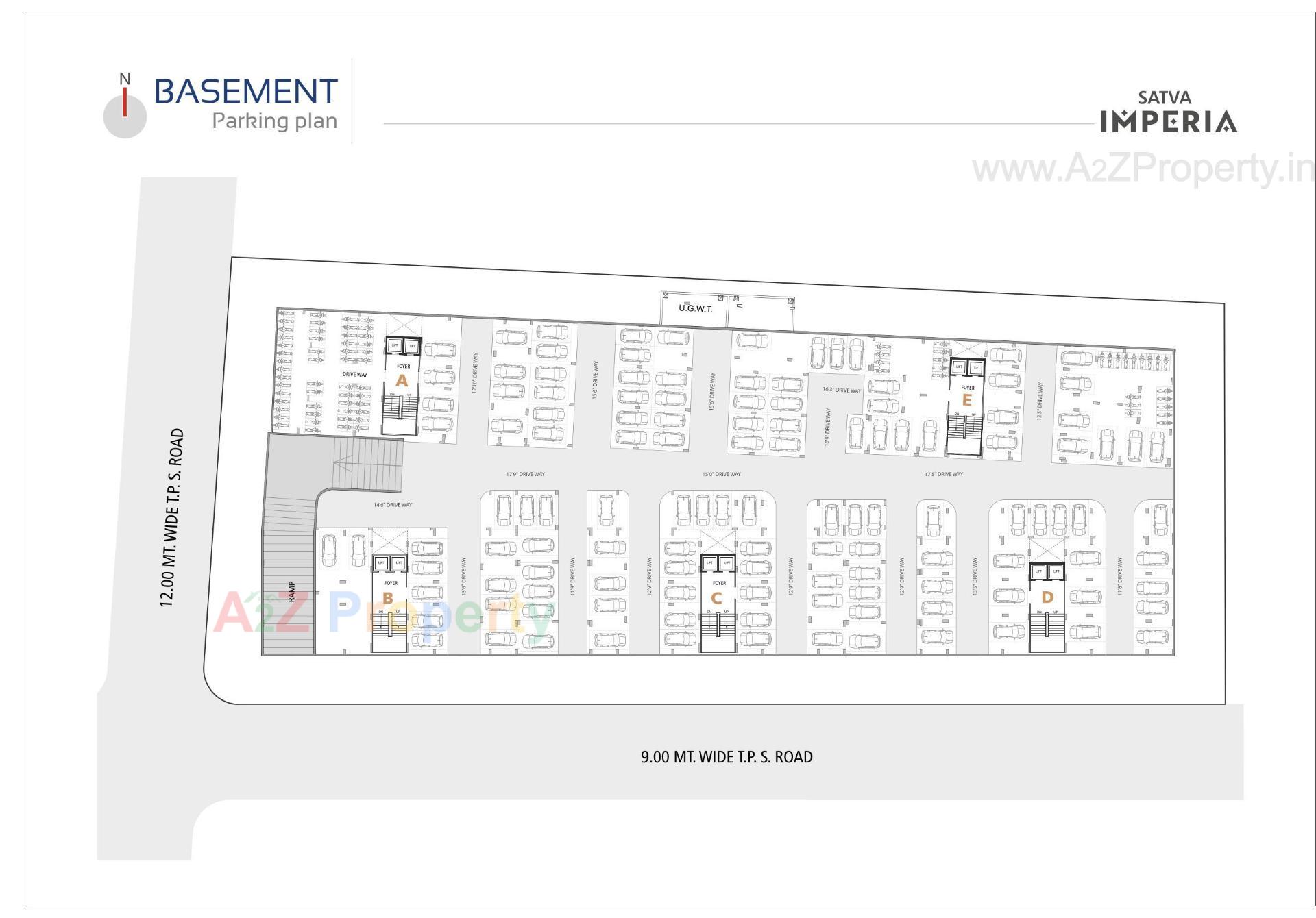 Layout of real estate project Satva Imperia located at Naroda, Ahmedabad, Gujarat