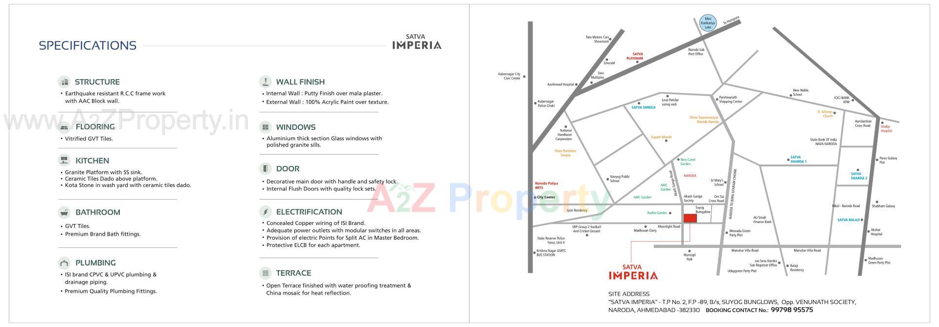  of real estate project Satva Imperia located at Naroda, Ahmedabad, Gujarat