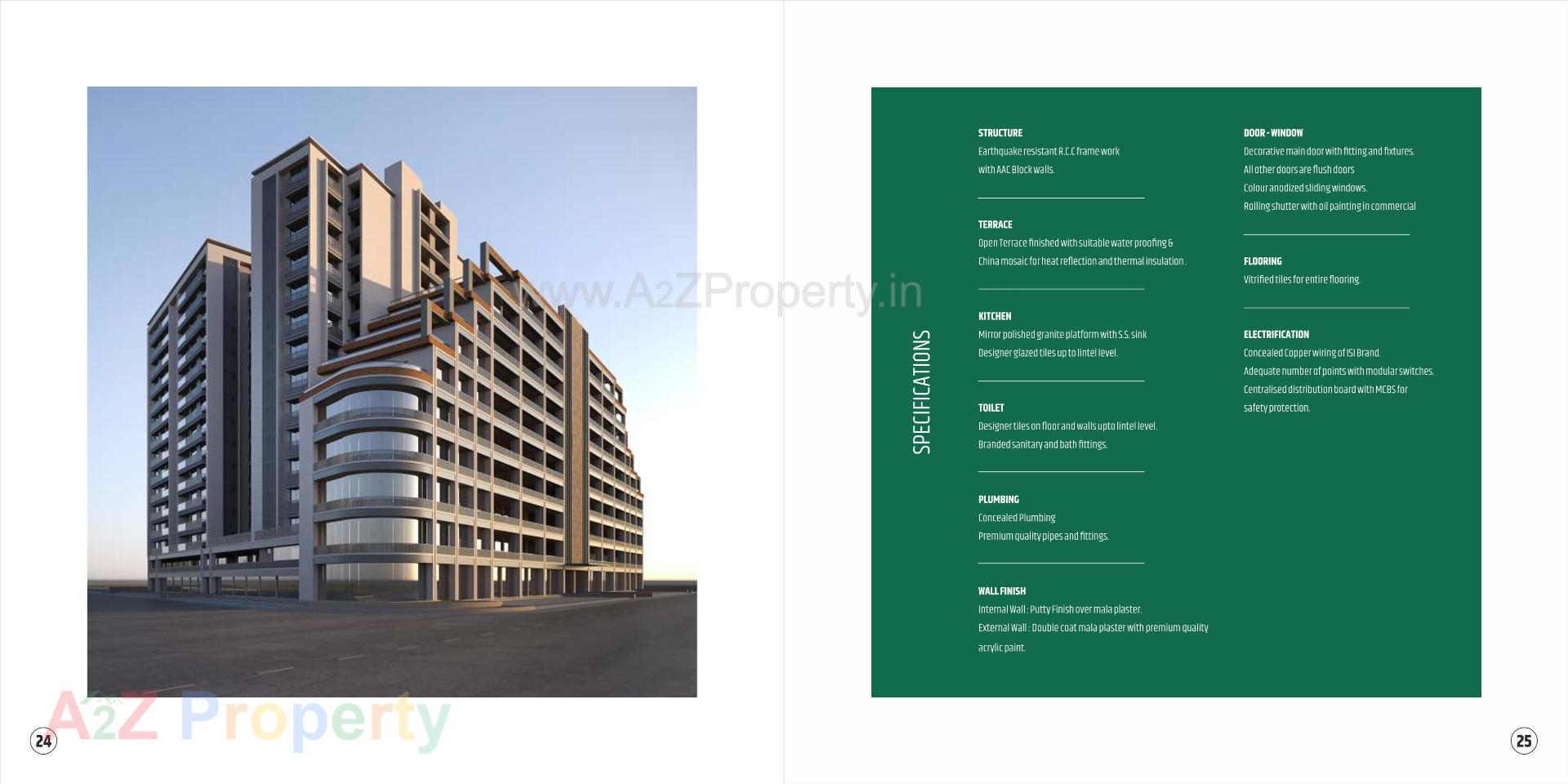 3D Elevation of real estate project Satva Prime located at Vastral, Ahmedabad, Gujarat