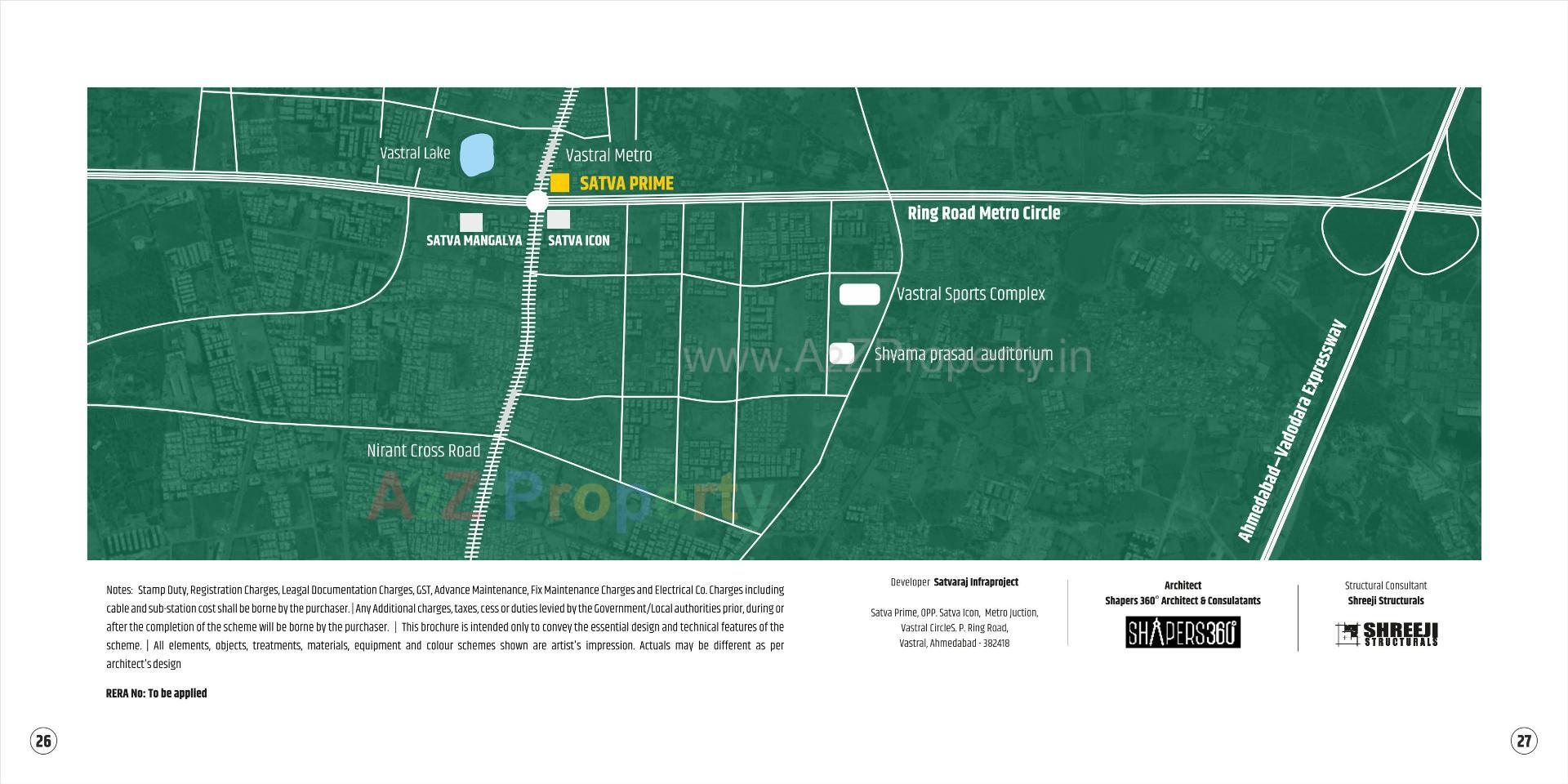  of real estate project Satva Prime located at Vastral, Ahmedabad, Gujarat