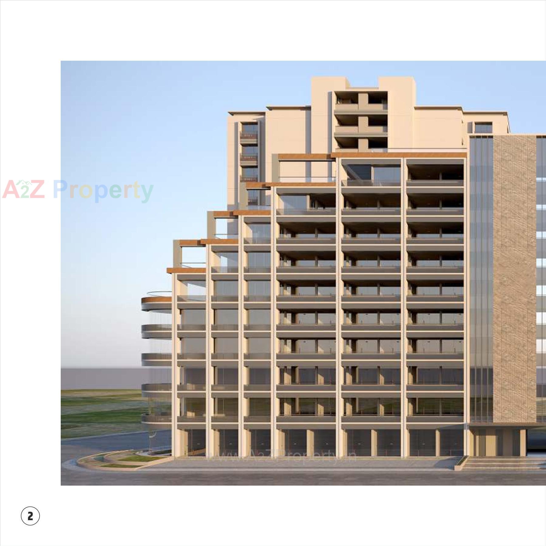 3D Elevation of real estate project Satva Prime located at Vastral, Ahmedabad, Gujarat