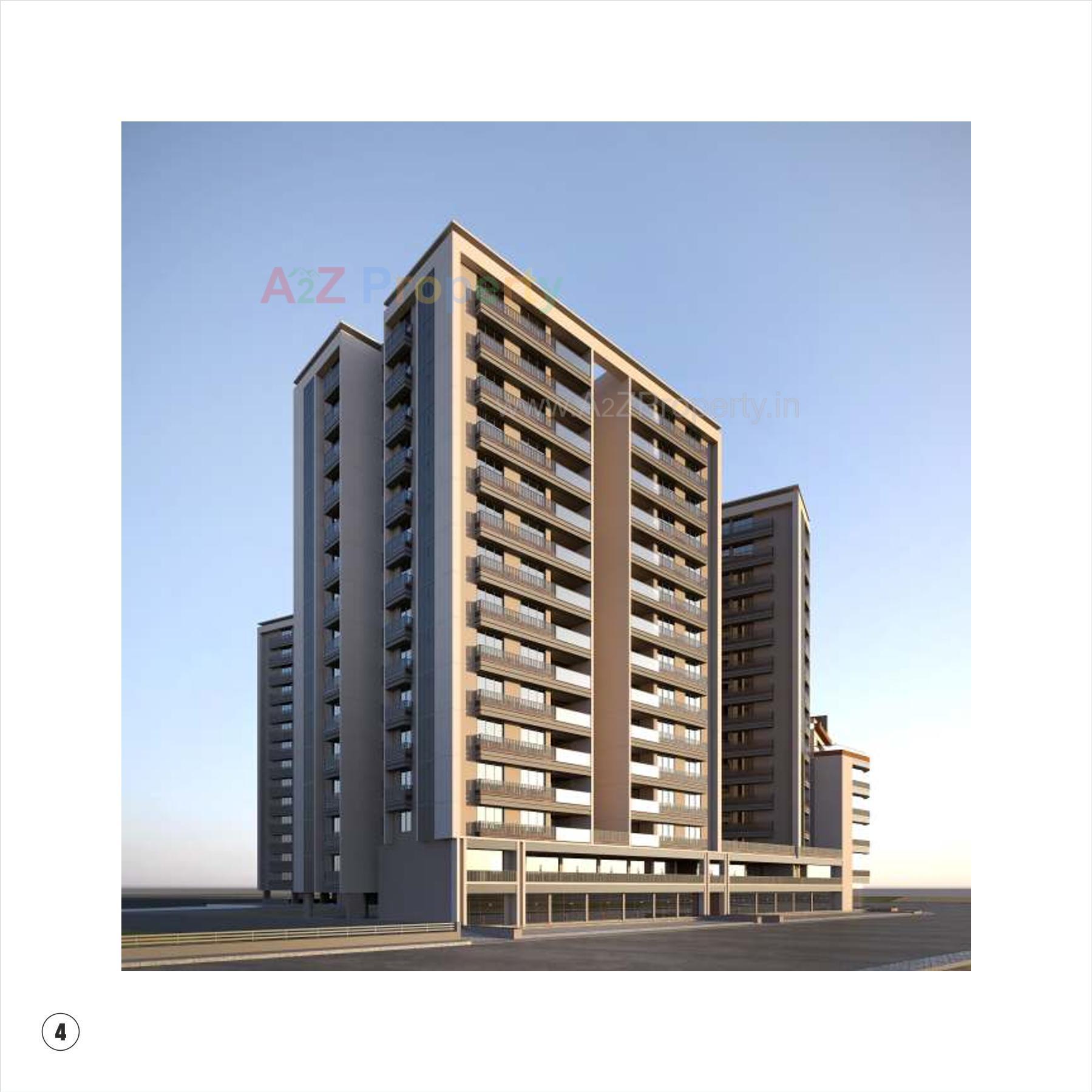3D Elevation of real estate project Satva Prime located at Vastral, Ahmedabad, Gujarat