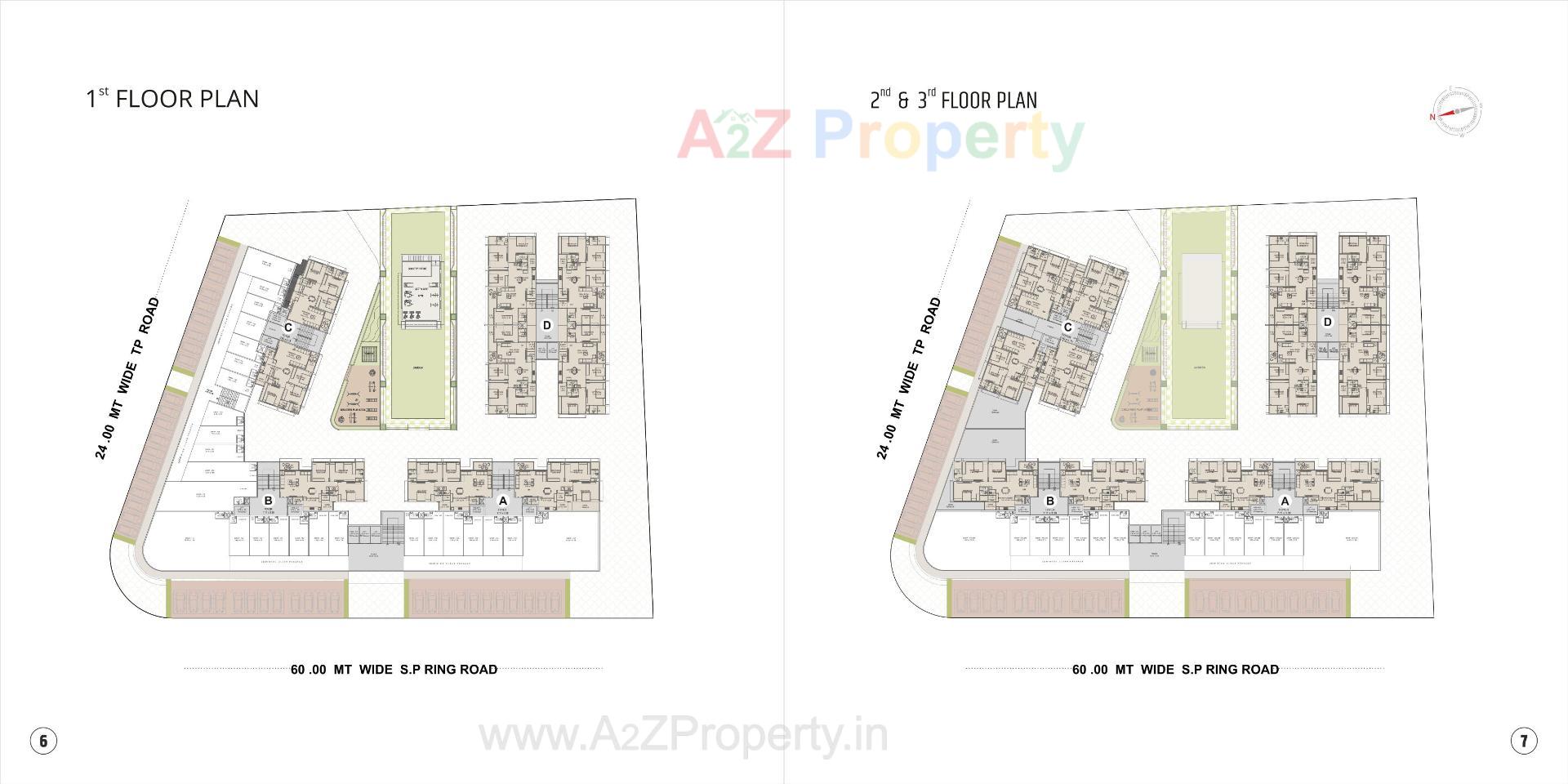 Layout of real estate project Satva Prime located at Vastral, Ahmedabad, Gujarat